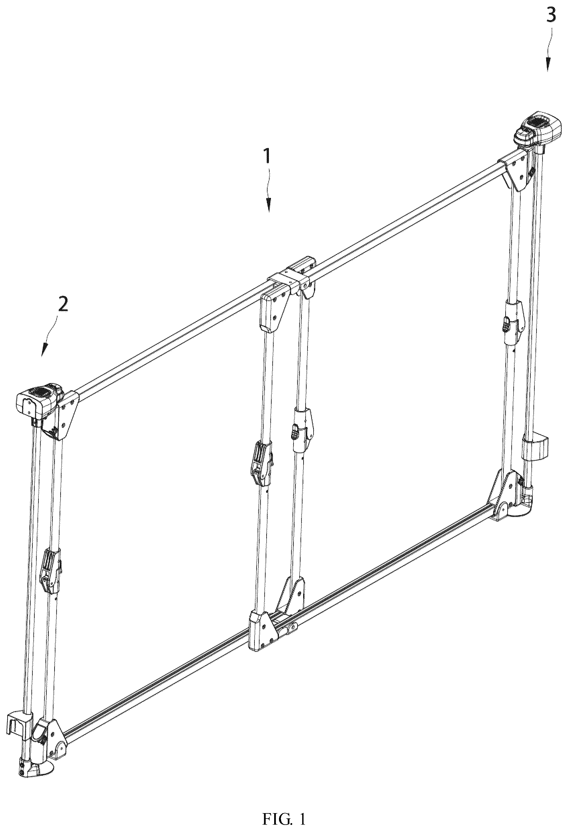 Patent US12612820 — Type of sliding door railing — Figure 1