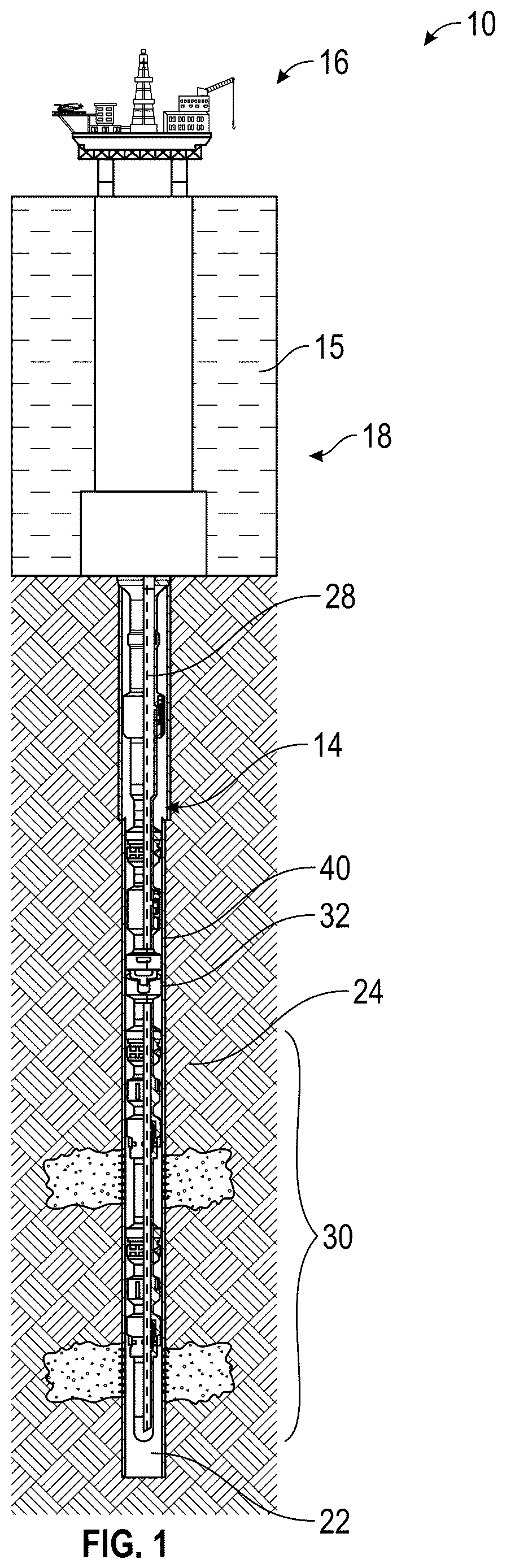Patent US12612828 — Travel joint with telescoping control lines — Figure 1
