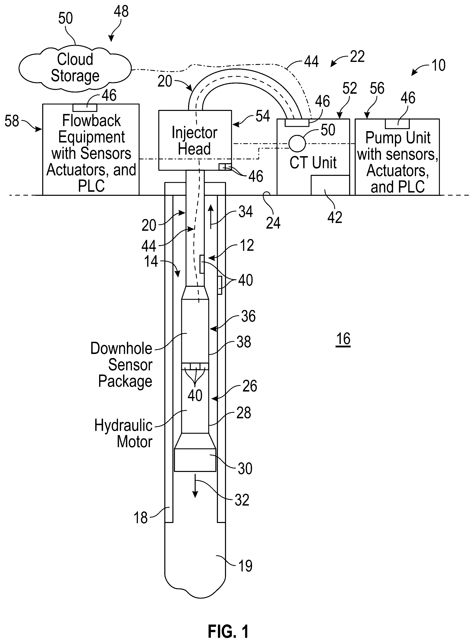 Patent US12612831 Figure 1 – Systems and methods for coiled tubing drilling
