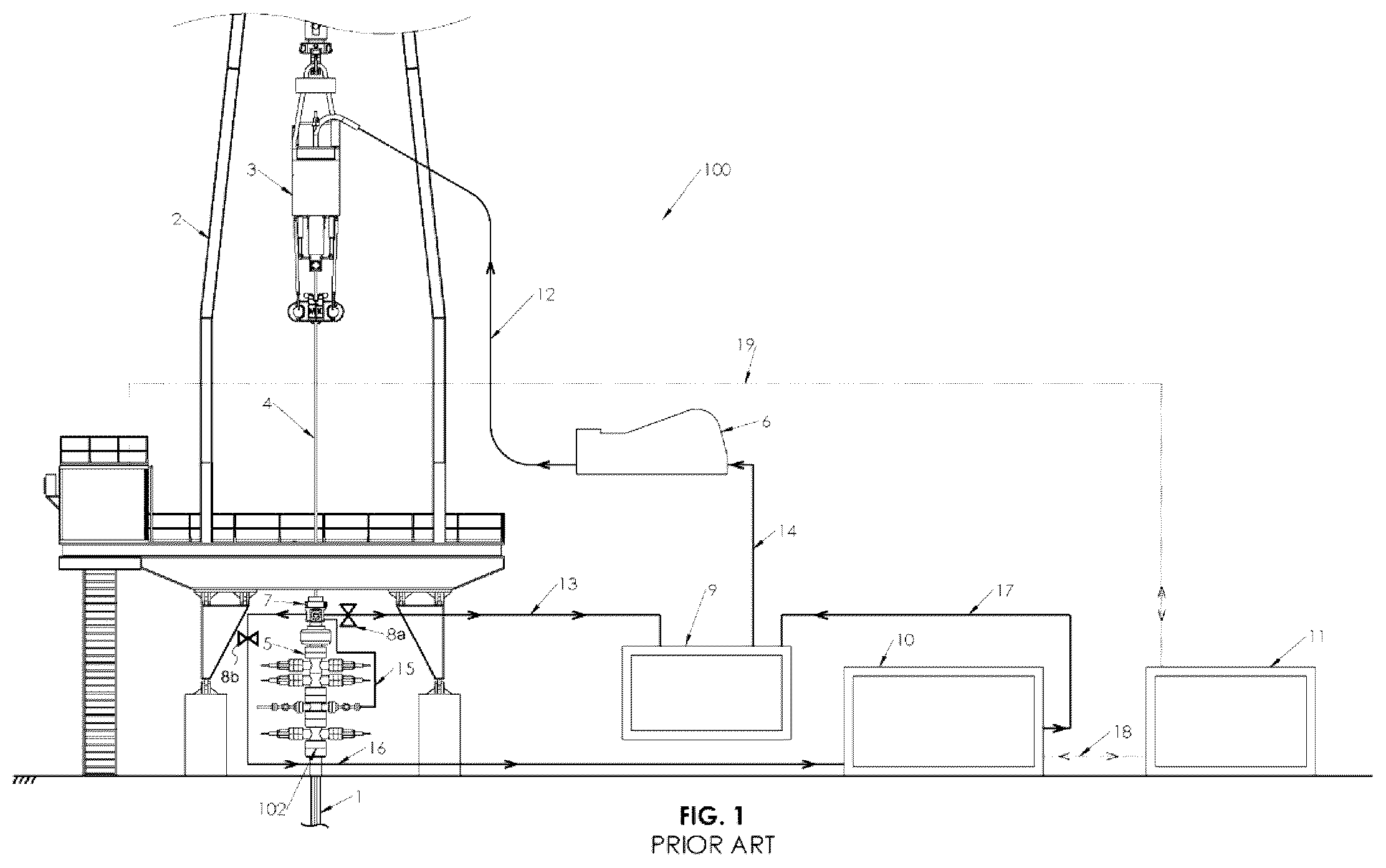 Patent US12612840 Figure 1 – Pressure management device for drilling system