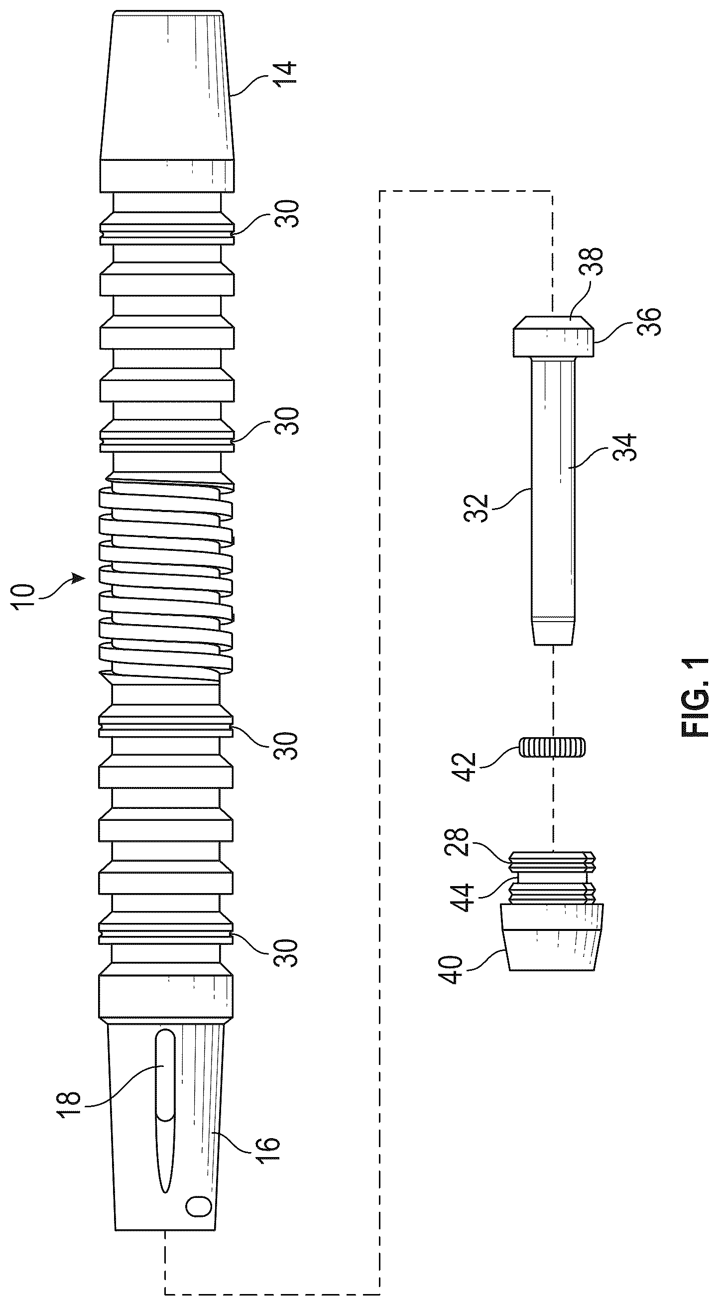 Patent US12612846 Figure 1 – Catcher assembly for a plunger