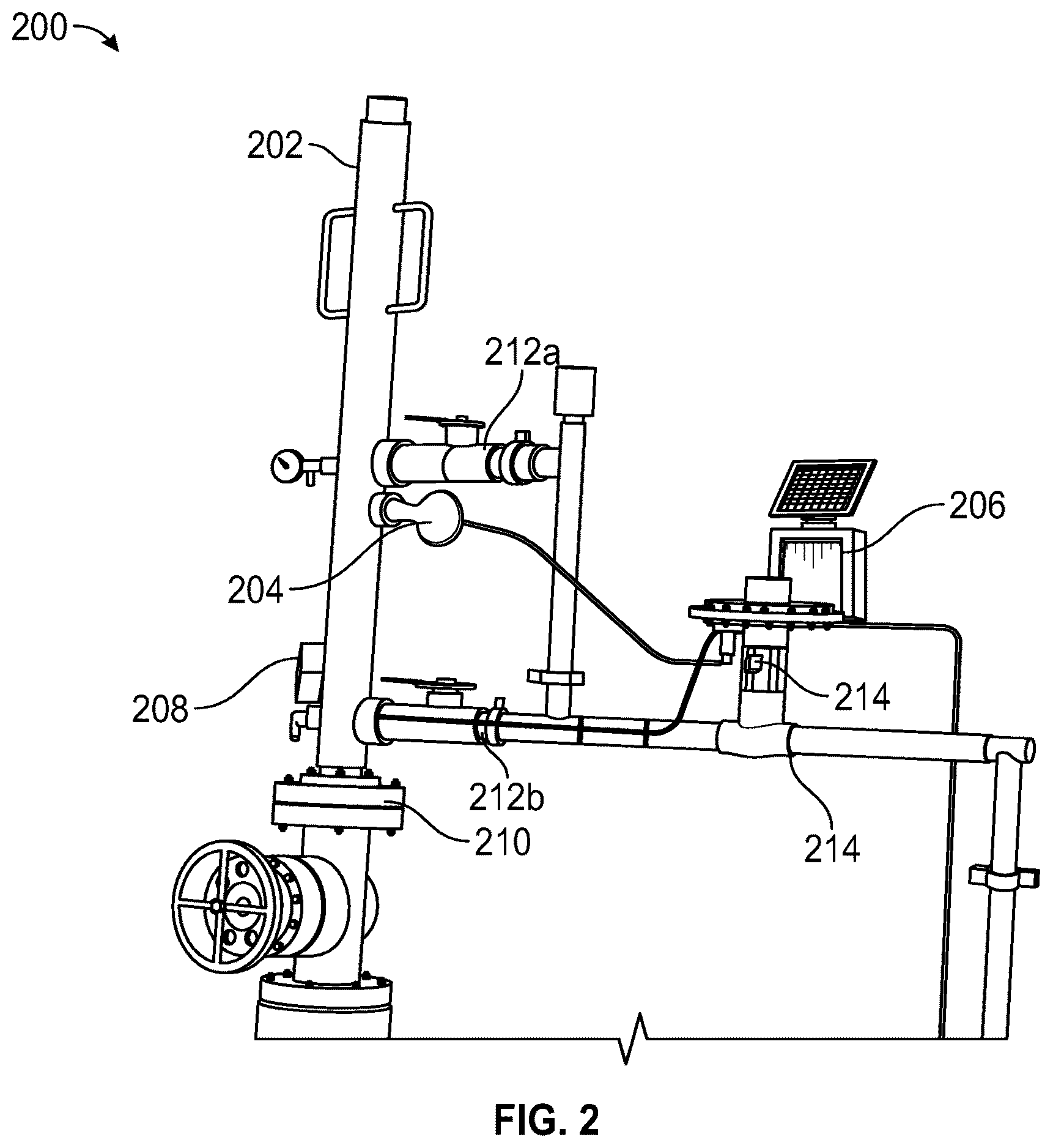 Patent US12612847 Figure 2 – Gas assisted plunger lift control system and method