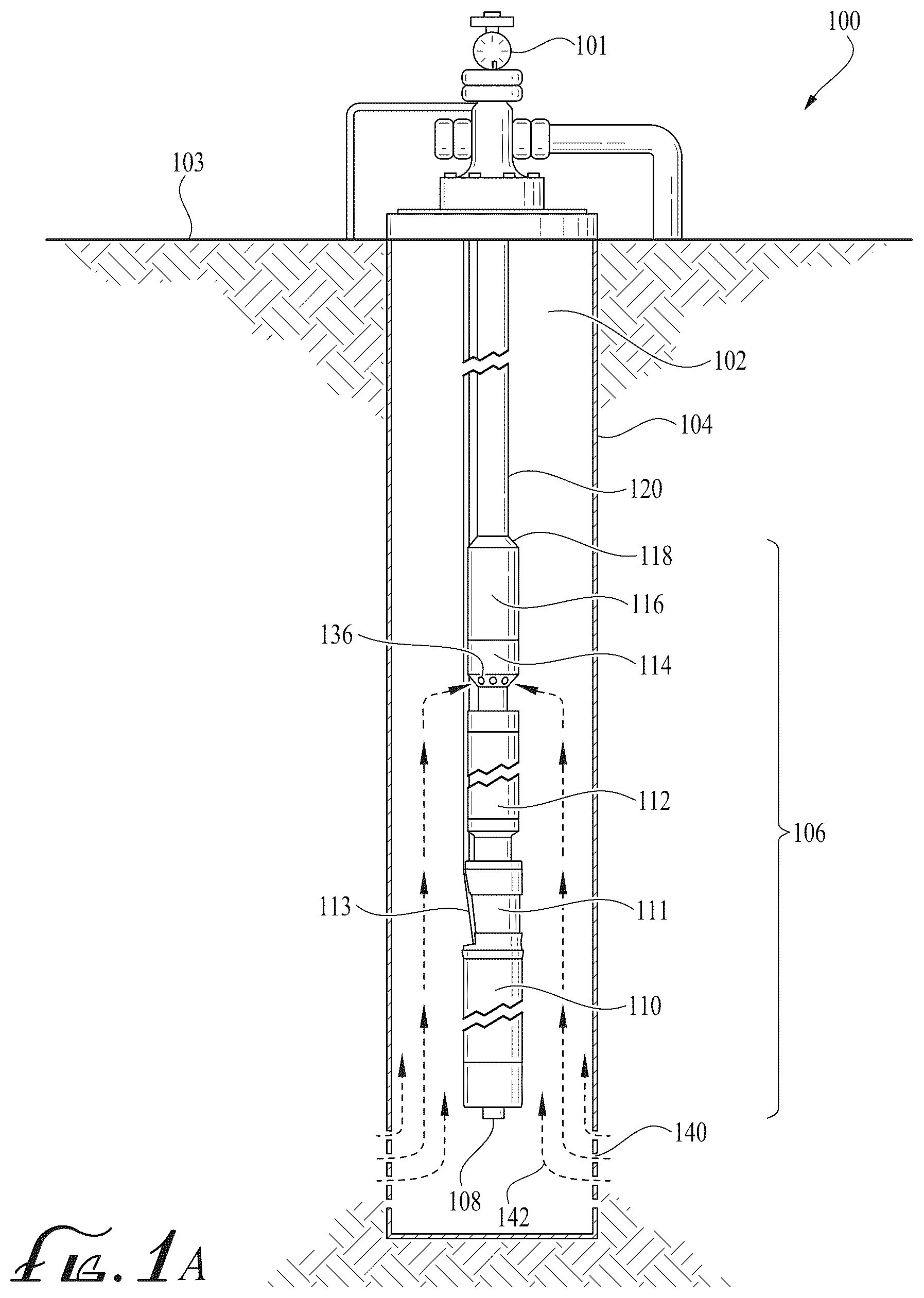 Patent US12612848 Figure 1 – Centrifugal pump stage with radiused impeller flow passage exit for reduced erosion