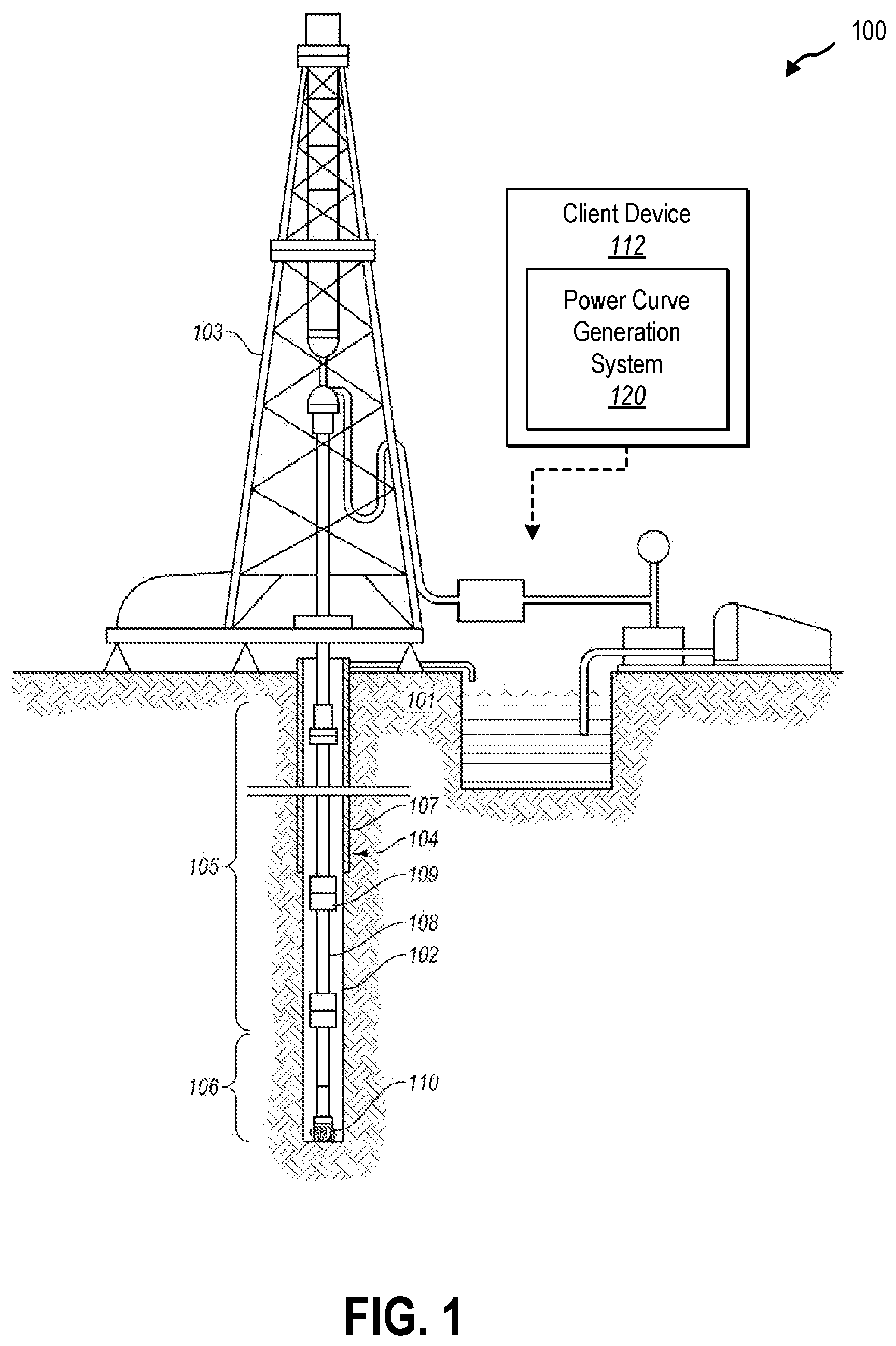 Patent US12612850 — Systems and methods for real time downhole motor power curve generation — Figure 1