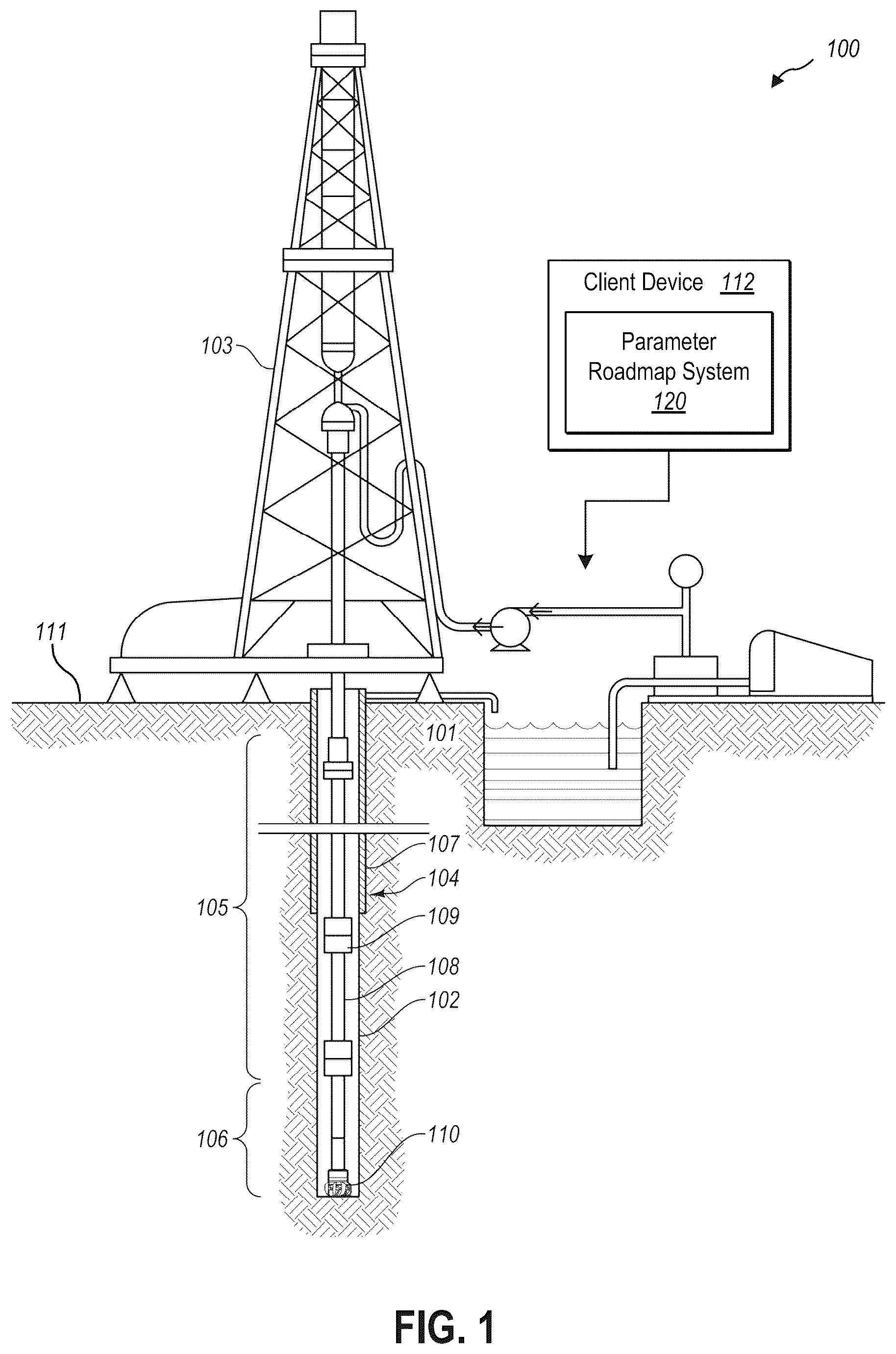 Patent US12612851 — Systems and methods for determining depth-dependent drilling parameter limits — Figure 1