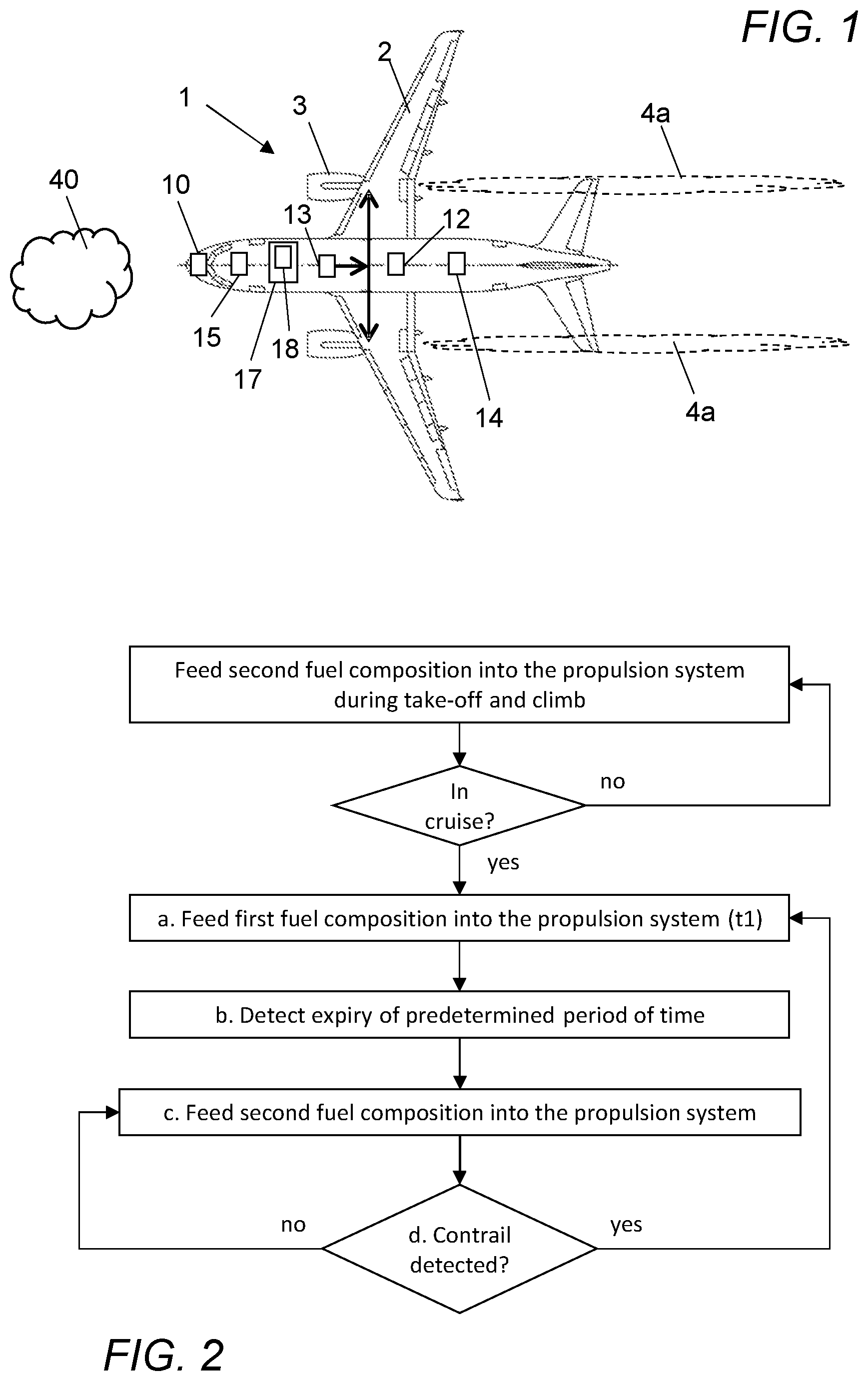 Patent US12612877 — Contrail suppression — Figure 1