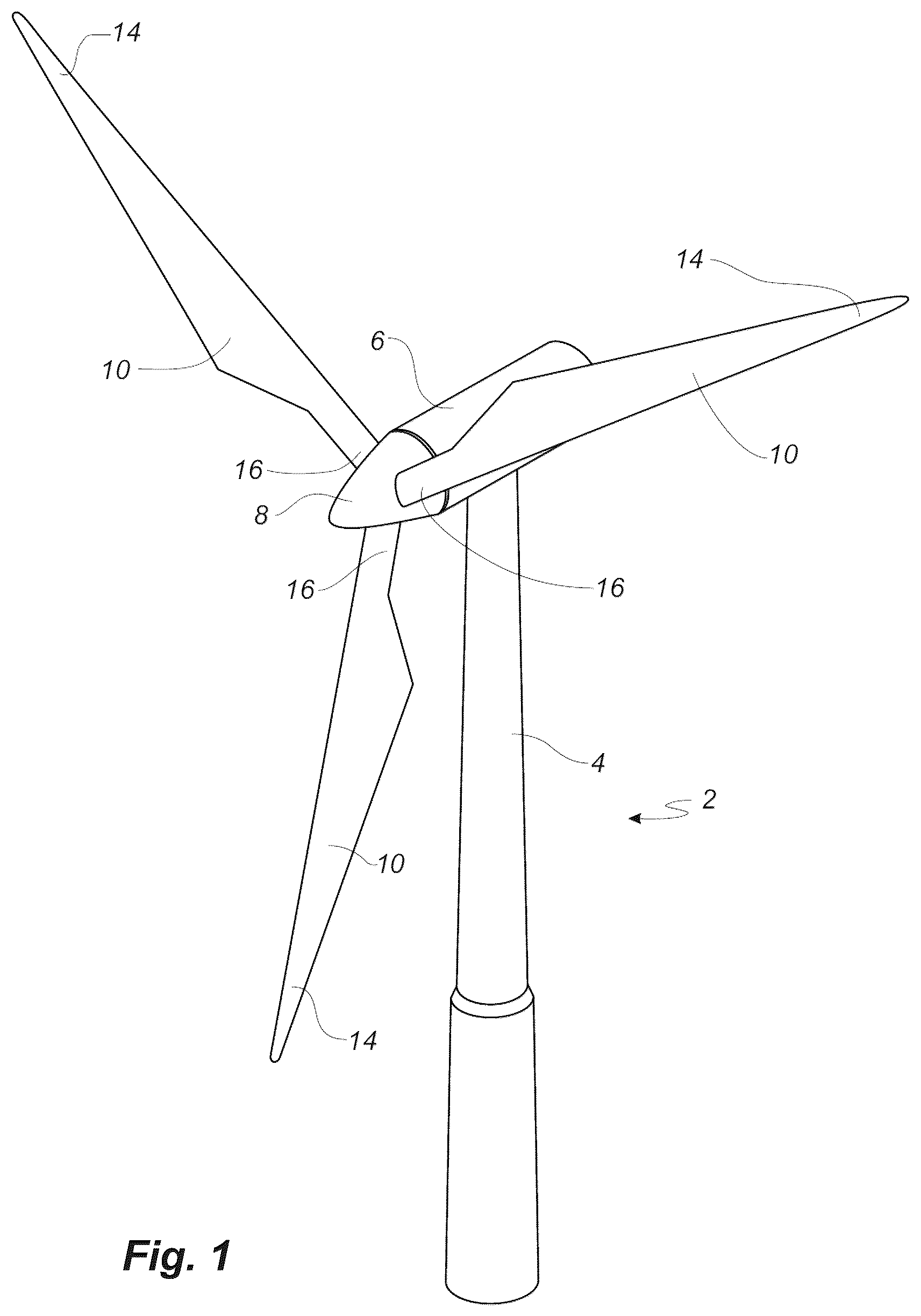 Patent US12612897 Figure 1 – Performing post-moulding operations on a blade segment of a wind turbine blade