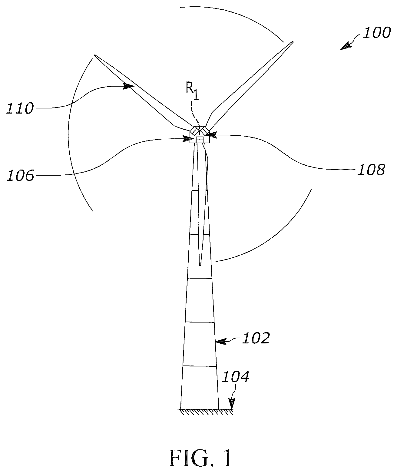 Patent US12612900 Figure 1 – Method for craneless wind turbine pitch bearing indexing