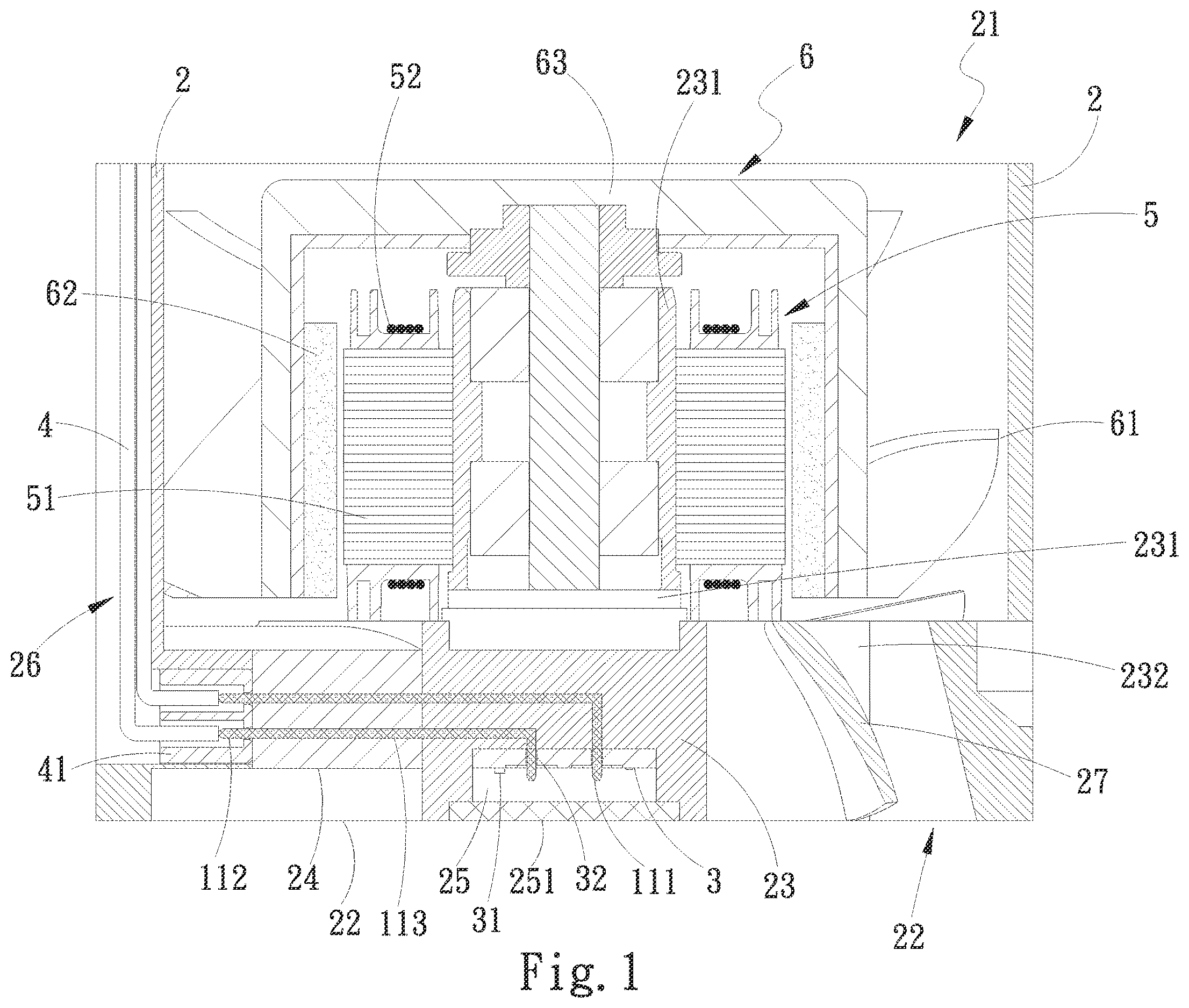 Patent US12612919 — Fan frame electrical connection structure — Figure 1
