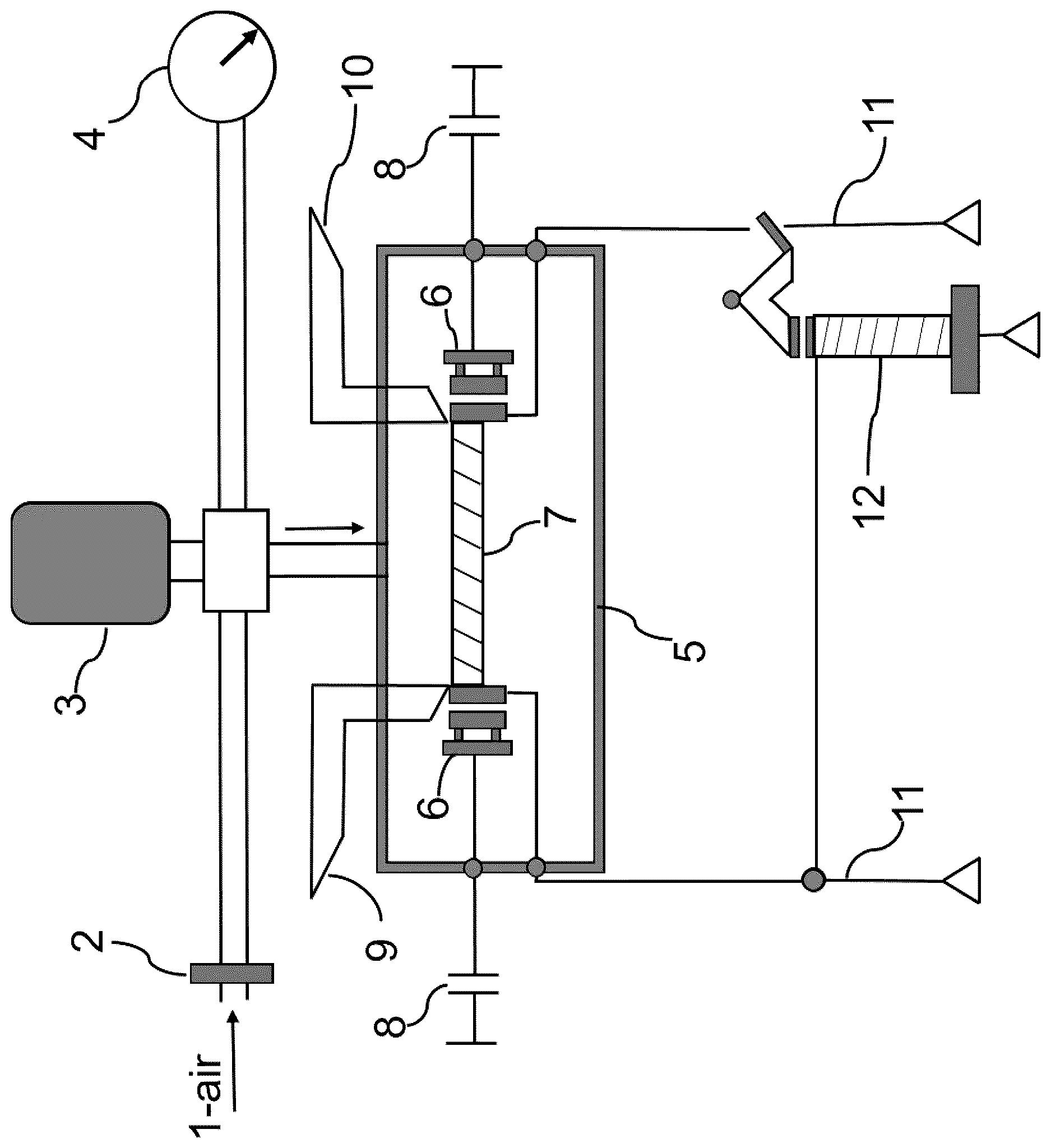 Patent US12612928 — Mechanism for regulating high pressure industrial air using double layer electromagnetic valves — Figure 1