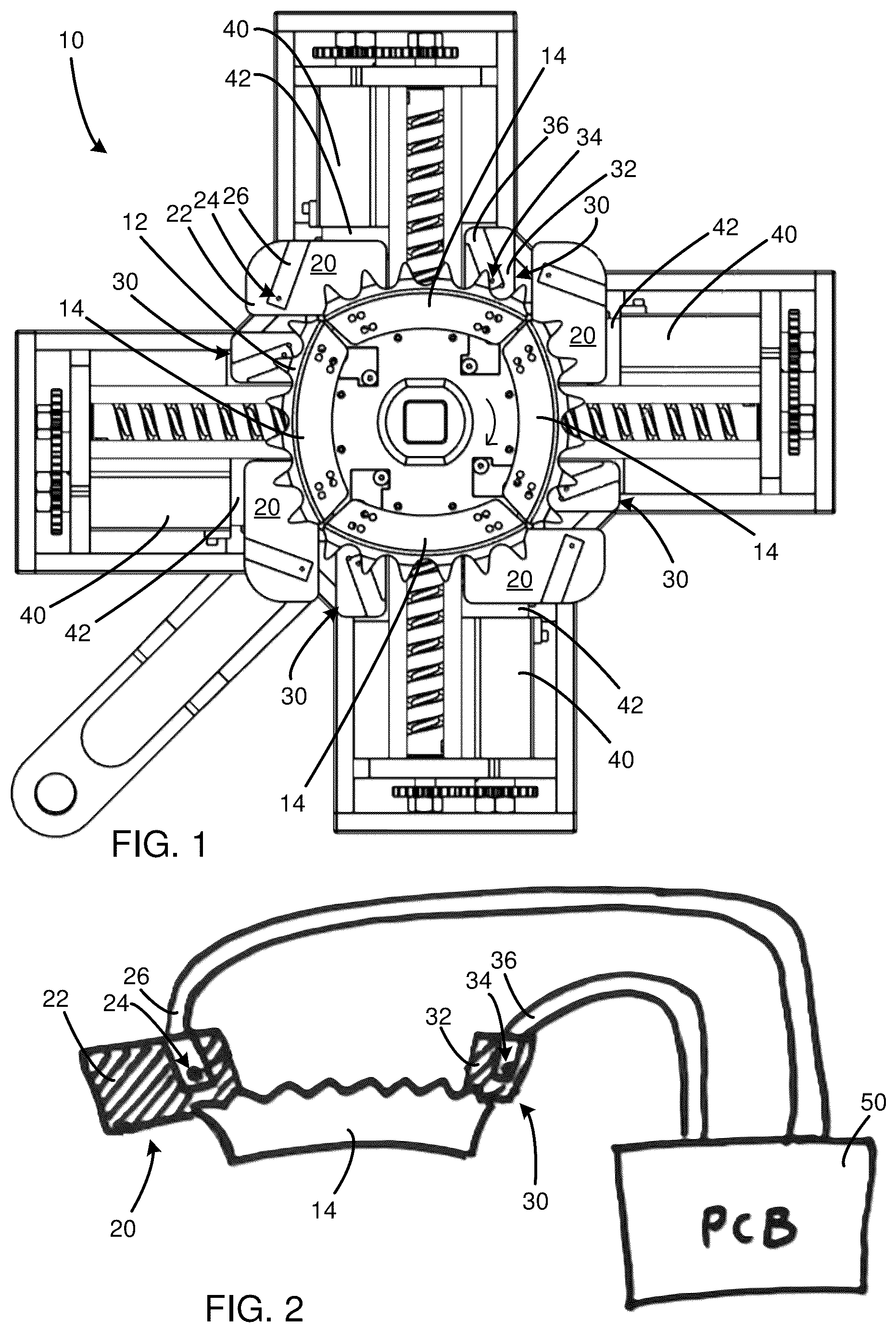 Patent US12612957 — Segmented gear synchronization system — Figure 1