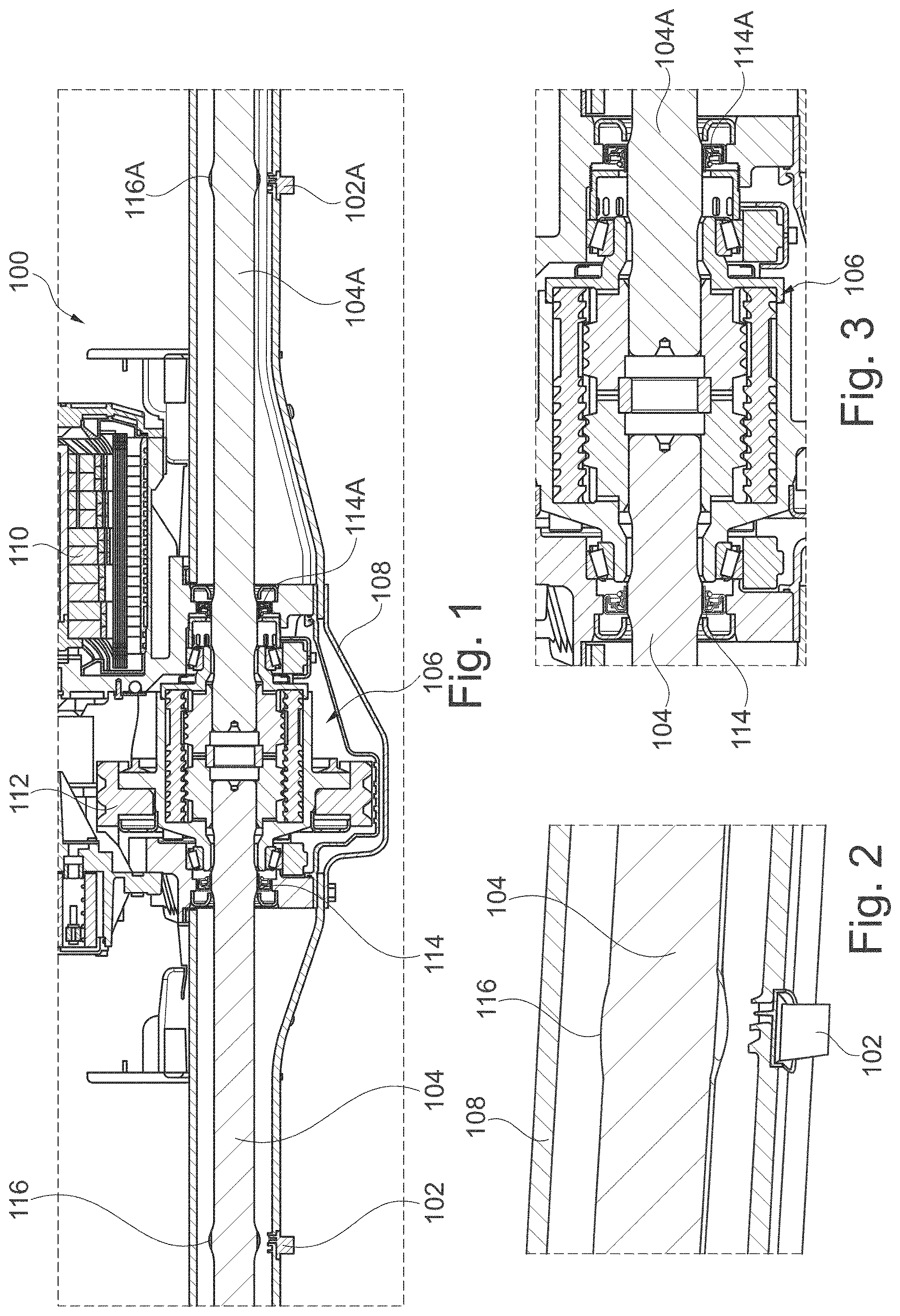 Patent US12612963 Figure 1 – Extended differential output gear