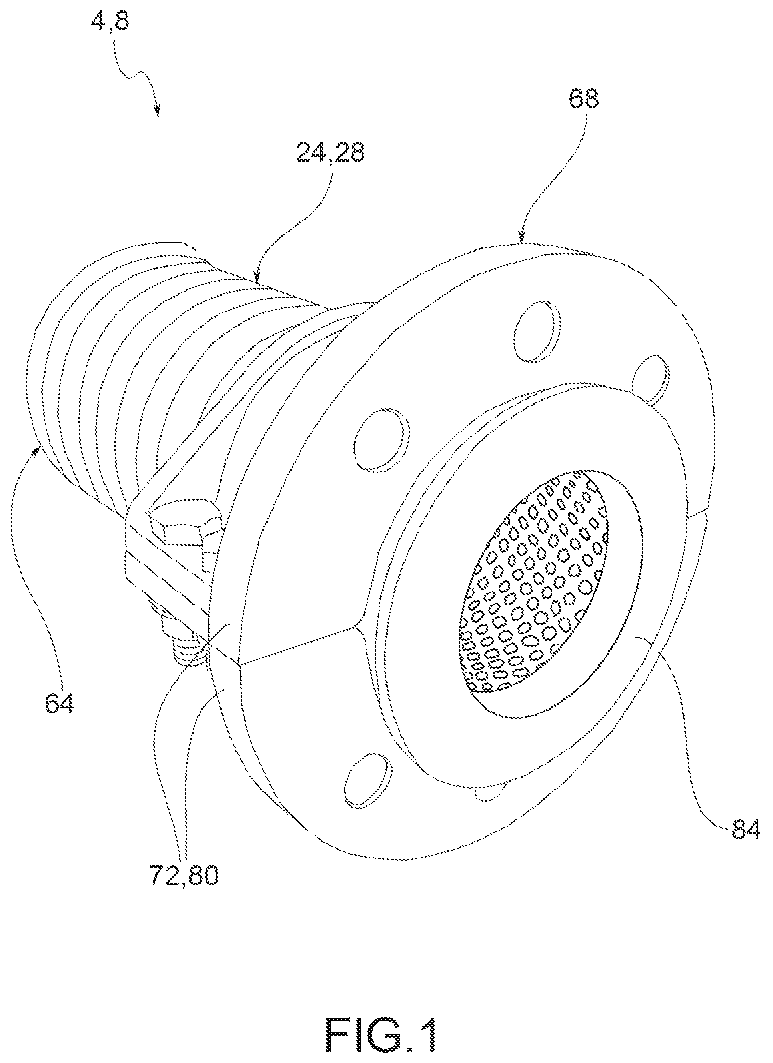 Patent US12612983 — Flexible tube for conveying abrasive materials and related manufacturing method — Figure 1