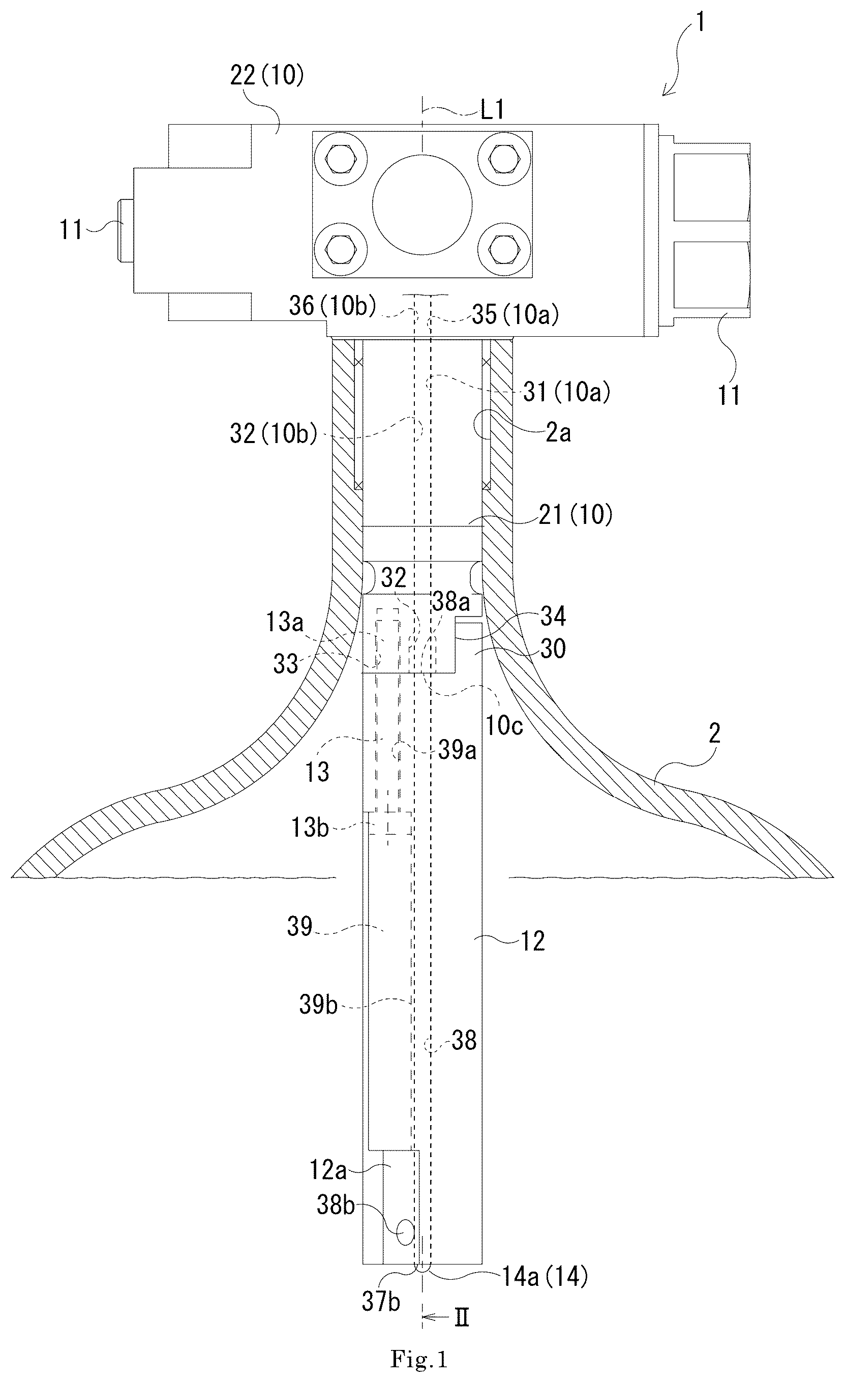 Patent US12613009 — Tank valve device — Figure 1