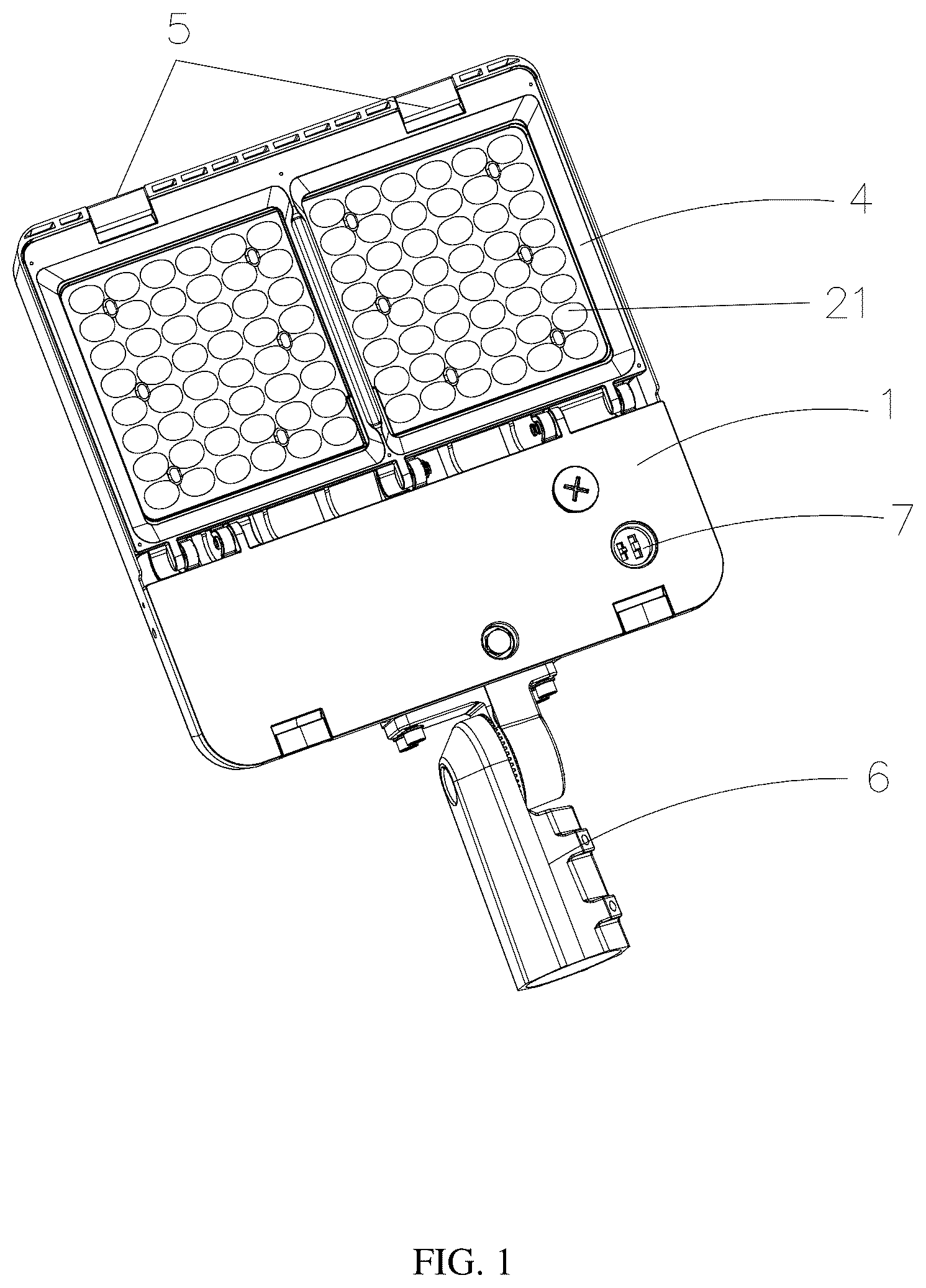 Patent US12613016 — Parking lot lamp supporting multiple light patterns — Figure 1