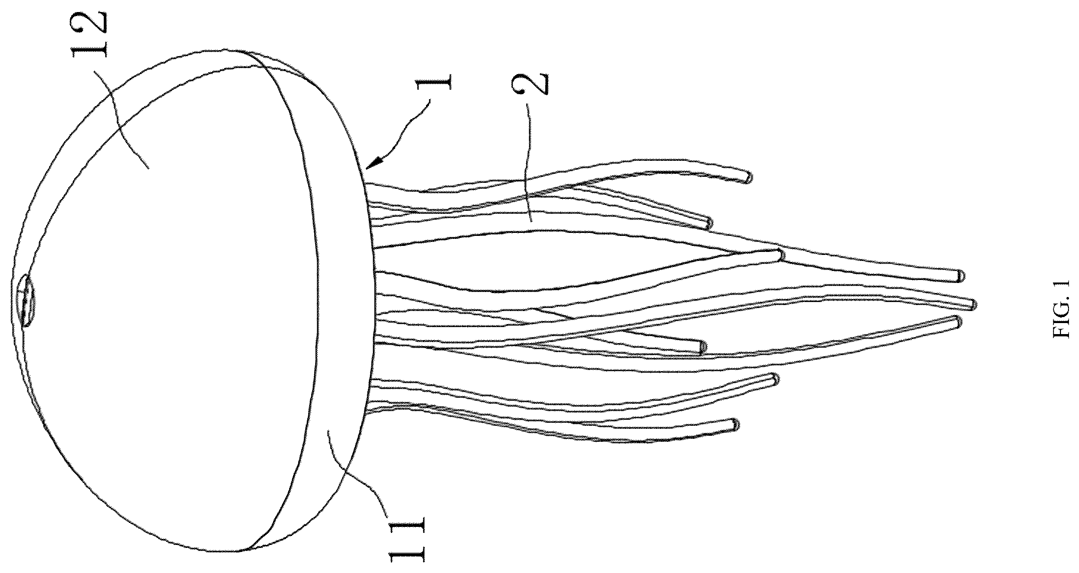 Patent US12613024 Figure 1 – Tentacle animal bionic lamp