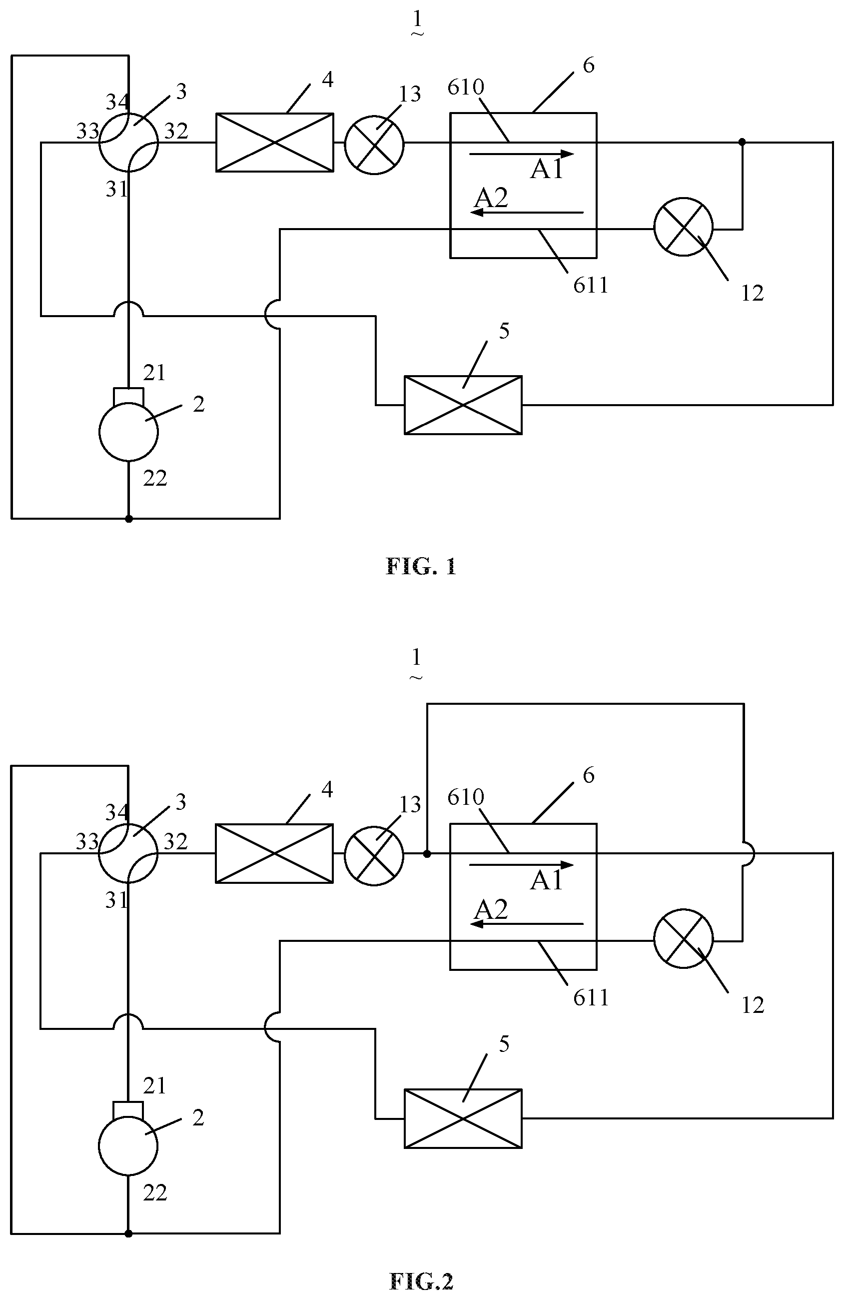 Patent US12613039 — Heat exchanger, electric control box and air conditioning system — Figure 1