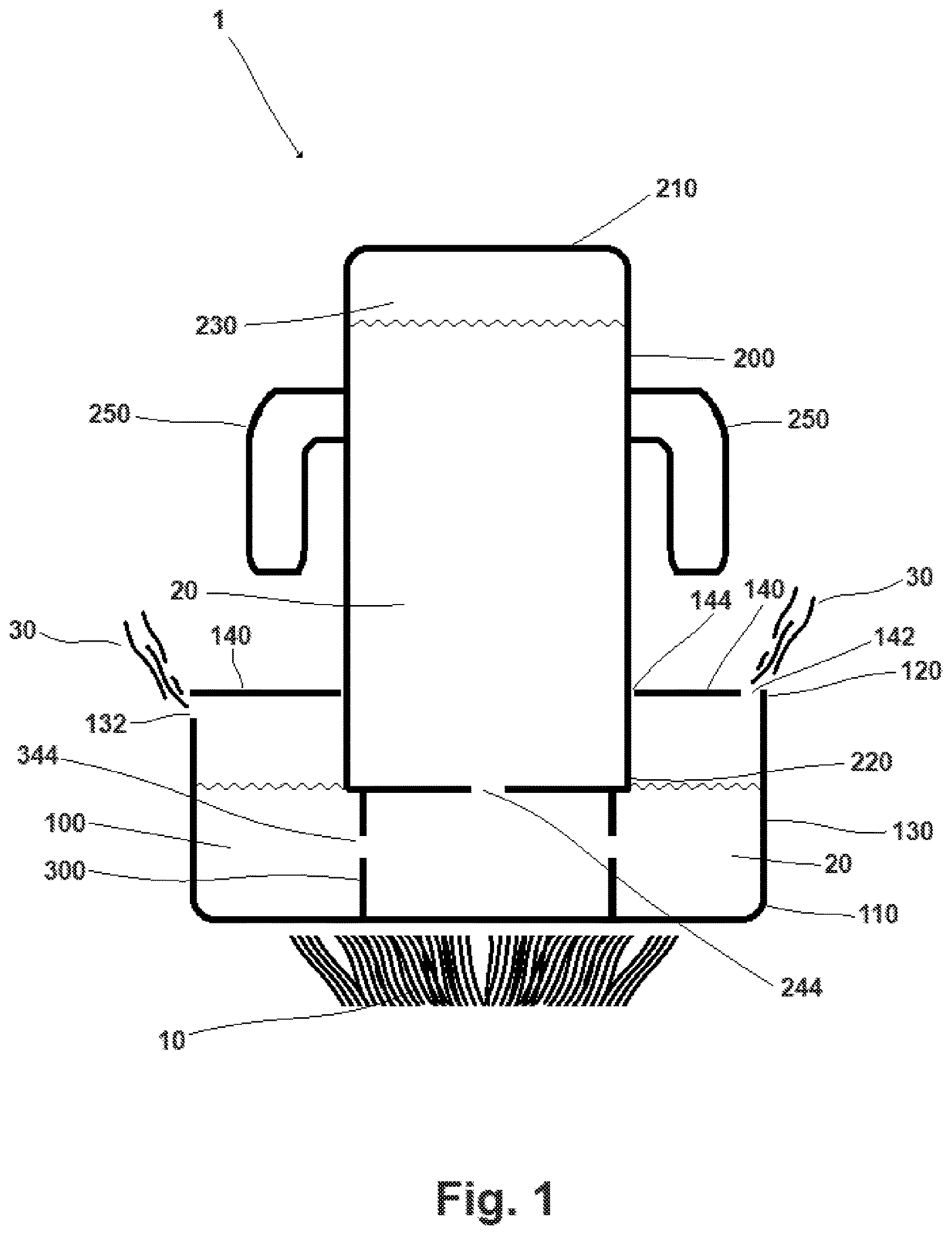 Patent US12613043 Figure 1 – Humidifying device