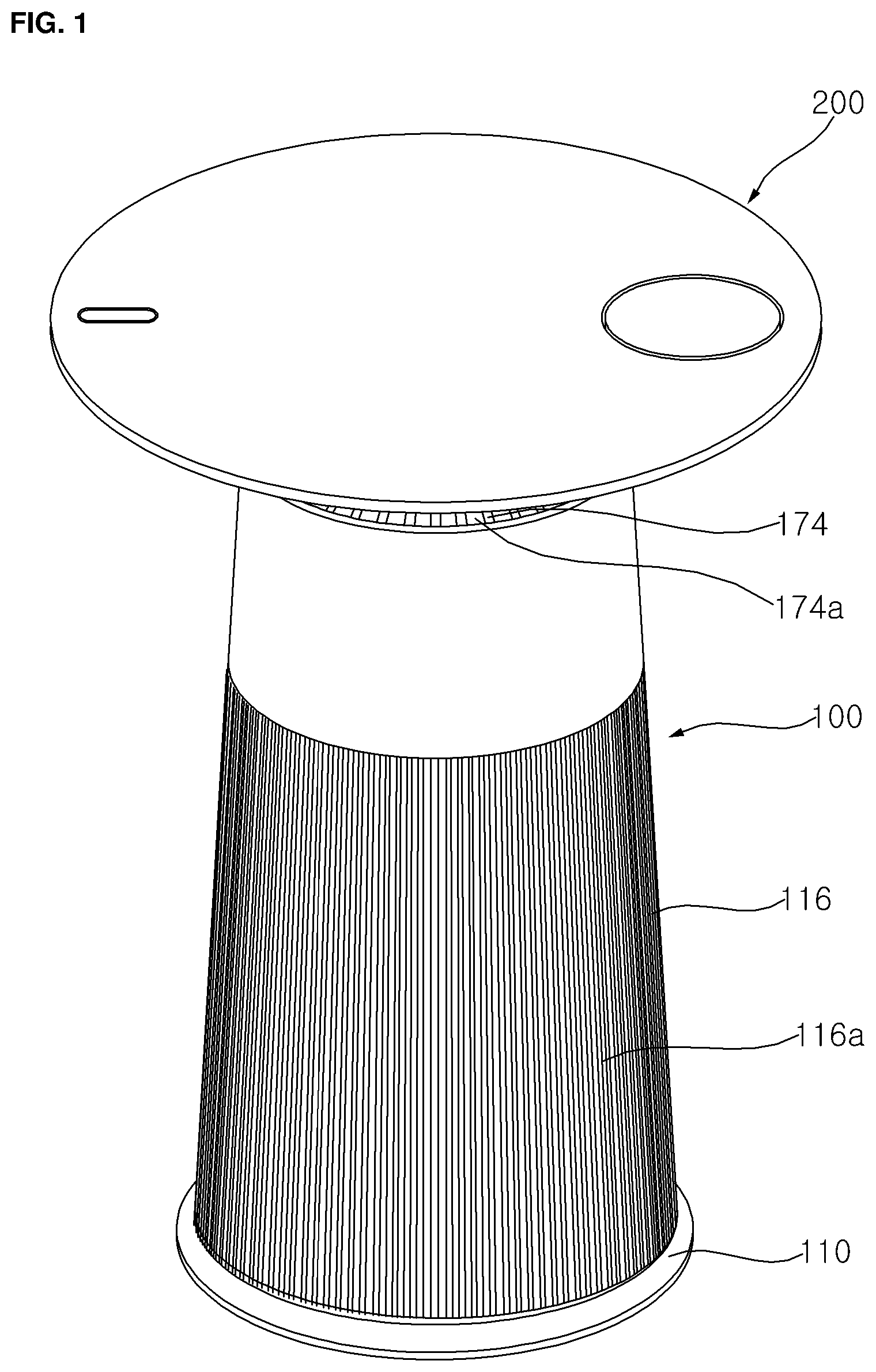 Patent US12613047 — Air cleaner — Figure 1