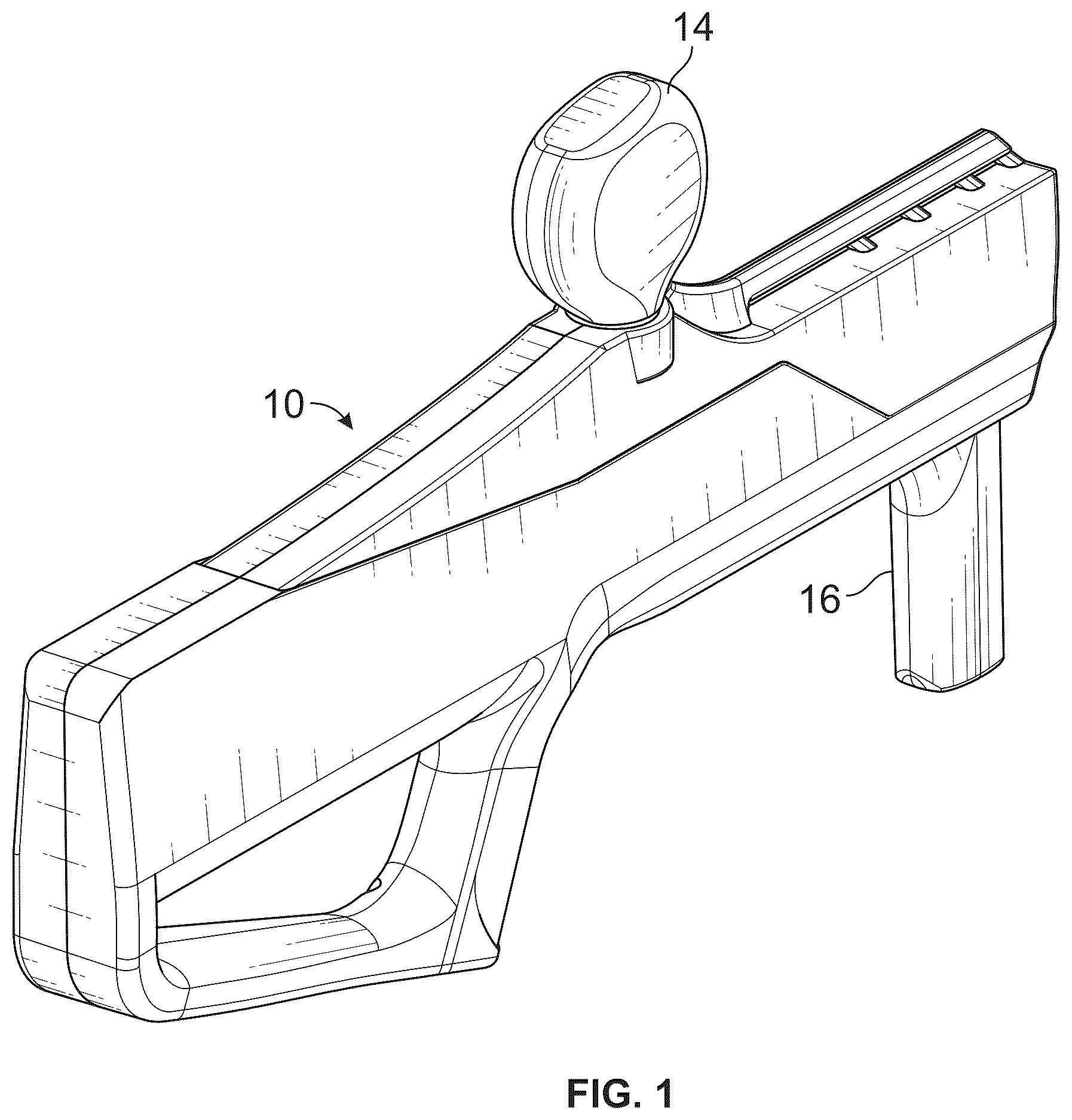 Patent US12613076 — Pneumatic launching apparatus employing barrel cam driving pathways and methods — Figure 1