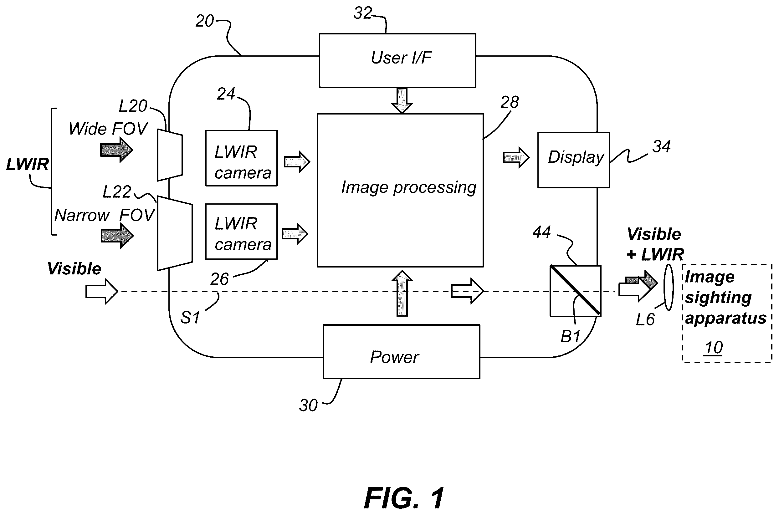 Patent US12613078 — Imaging apparatus with thermal augmentation — Figure 1