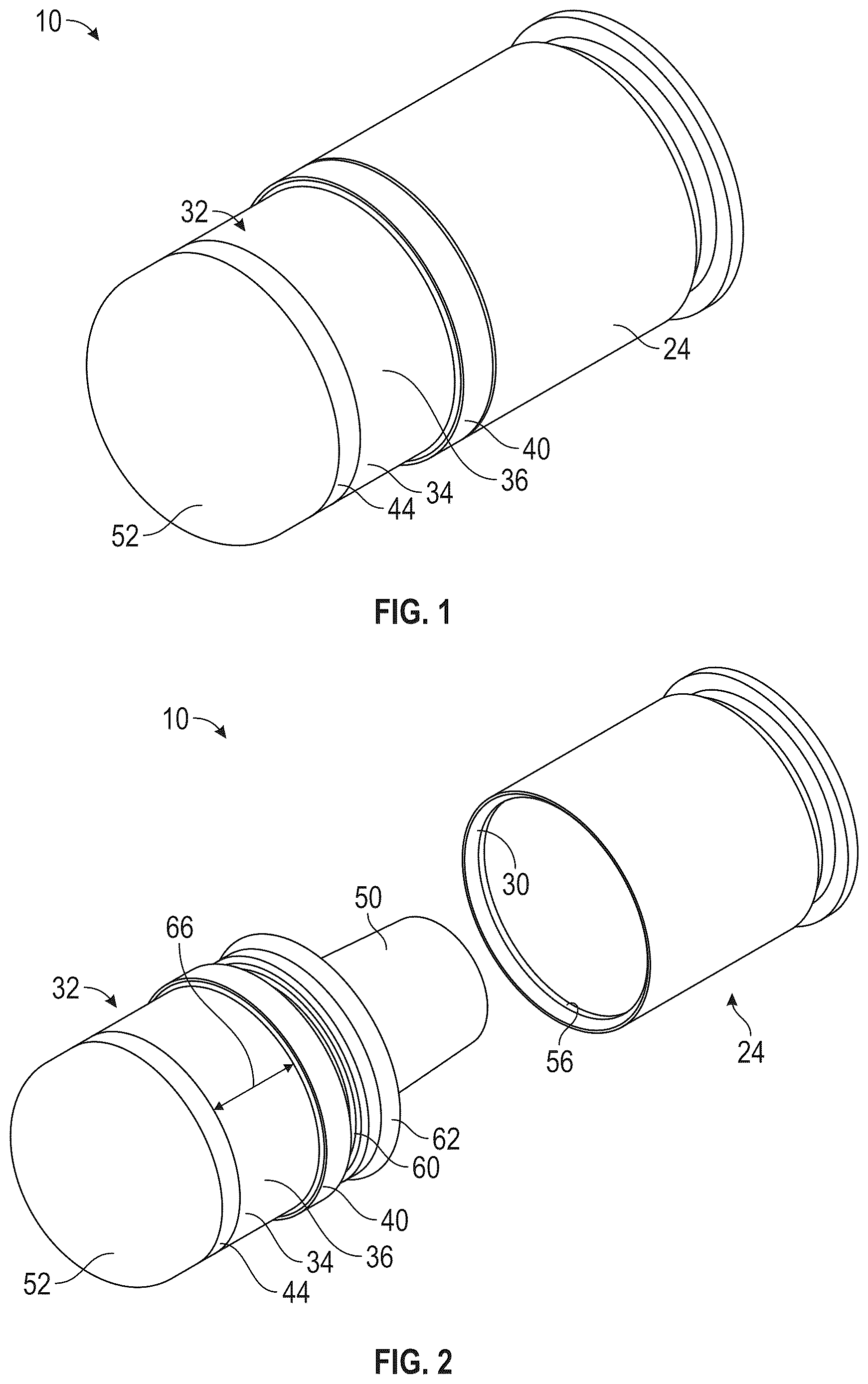 Patent US12613083 — Configuration for spin stabilized less lethal munitions — Figure 1