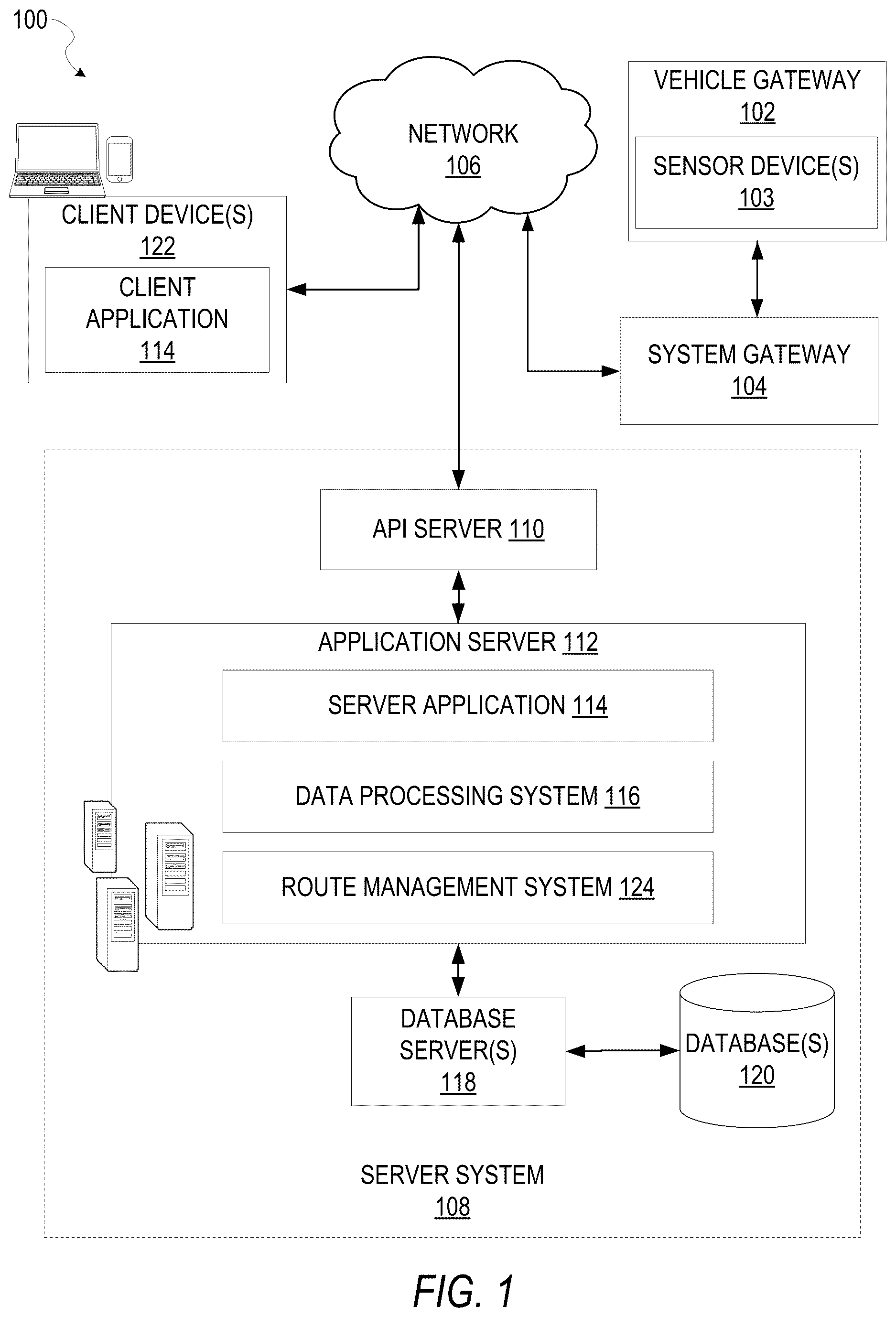 Patent US12613103 — Vehicle diagnostic aware route planning system — Figure 1