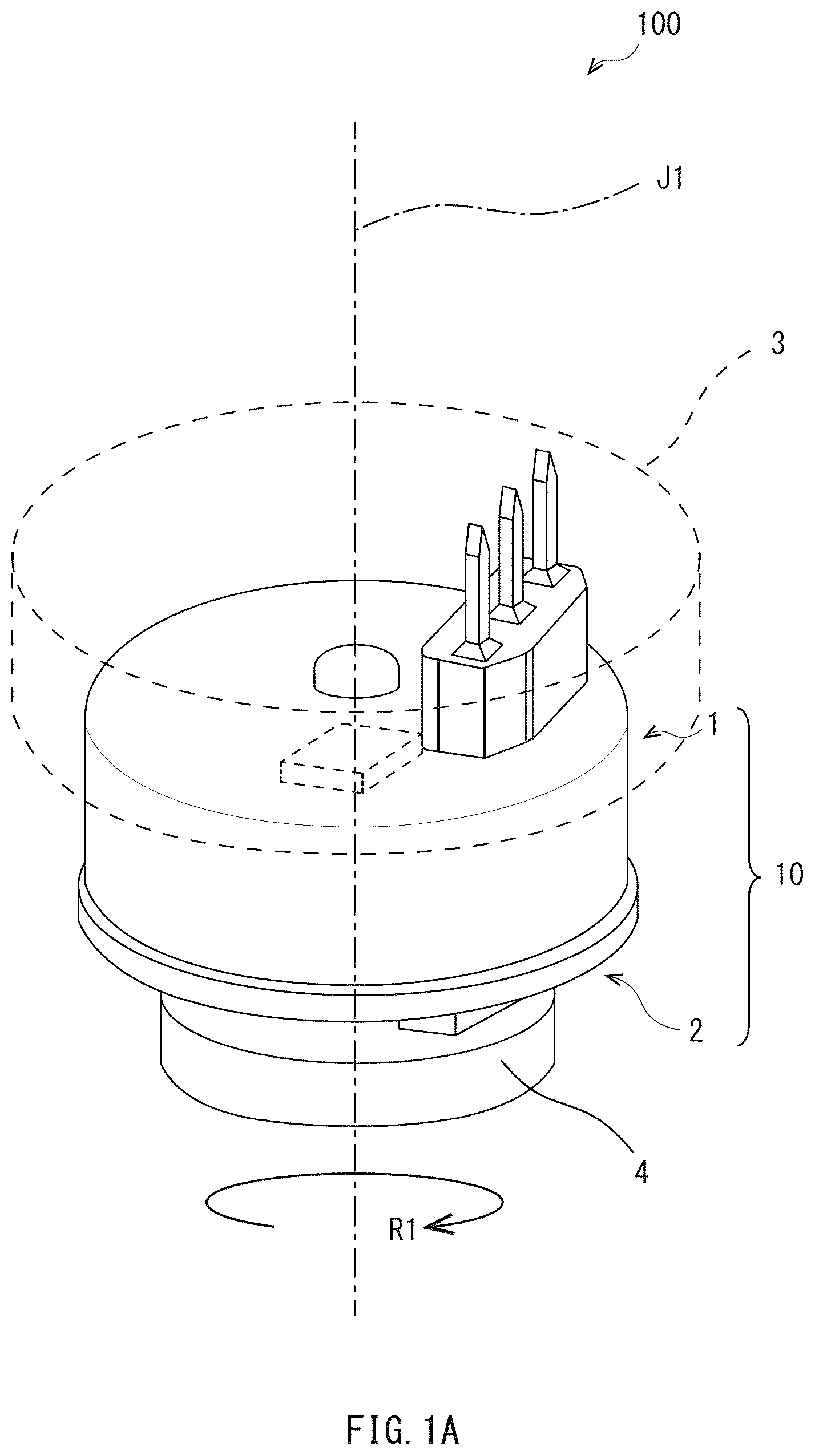 Patent US12613109 — Angle detection apparatus, angle detection system, park lock system, and pedal system — Figure 1