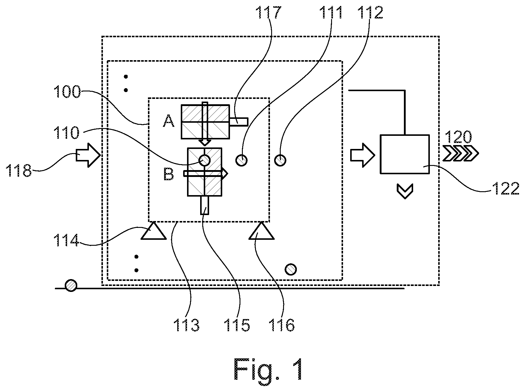Patent US12613120 — Material feeding apparatus and method — Figure 1