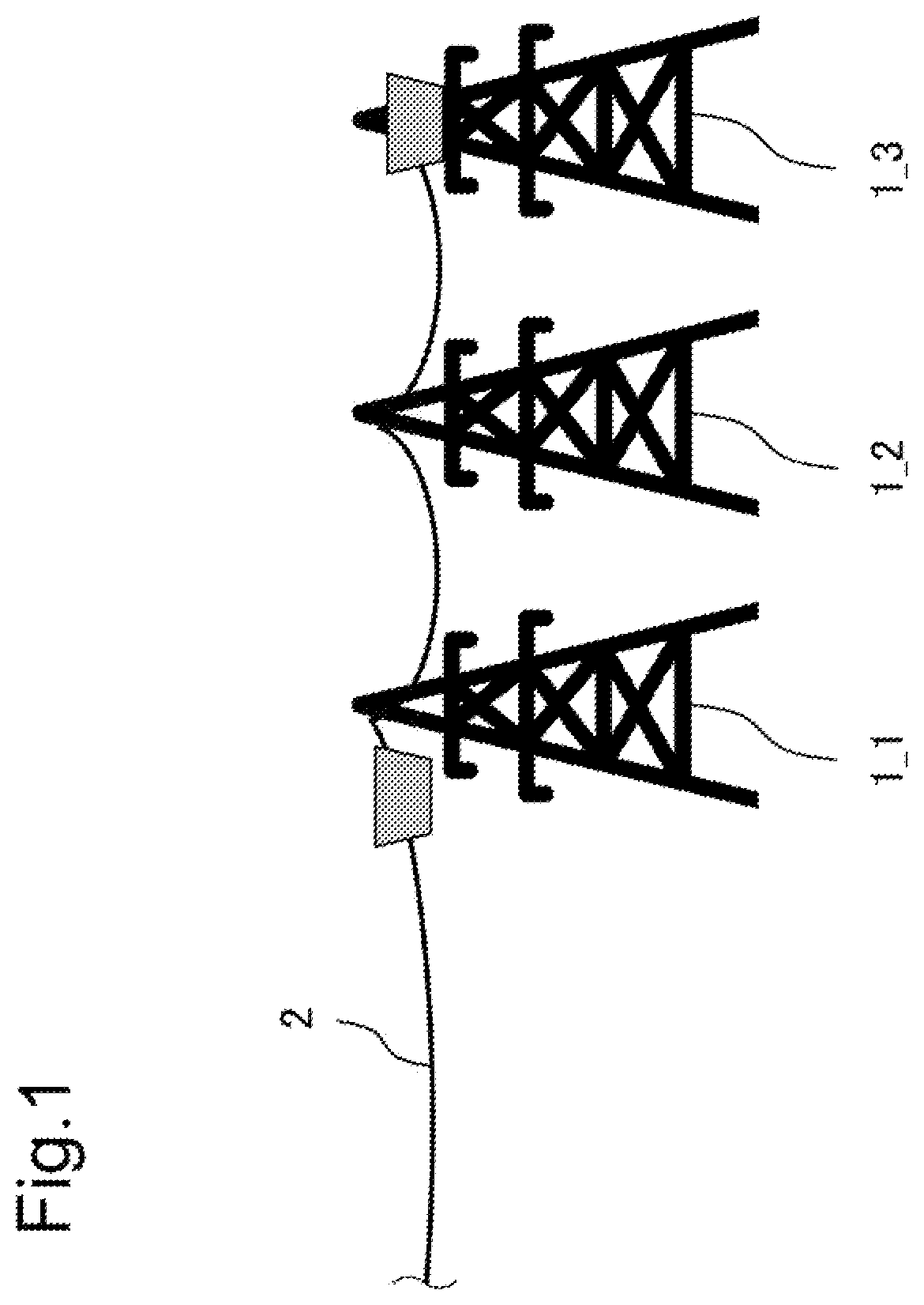 Patent US12613126 — Lighting strike detection device, system, and method using sensing information from an optical fiber network configured for communication — Figure 1