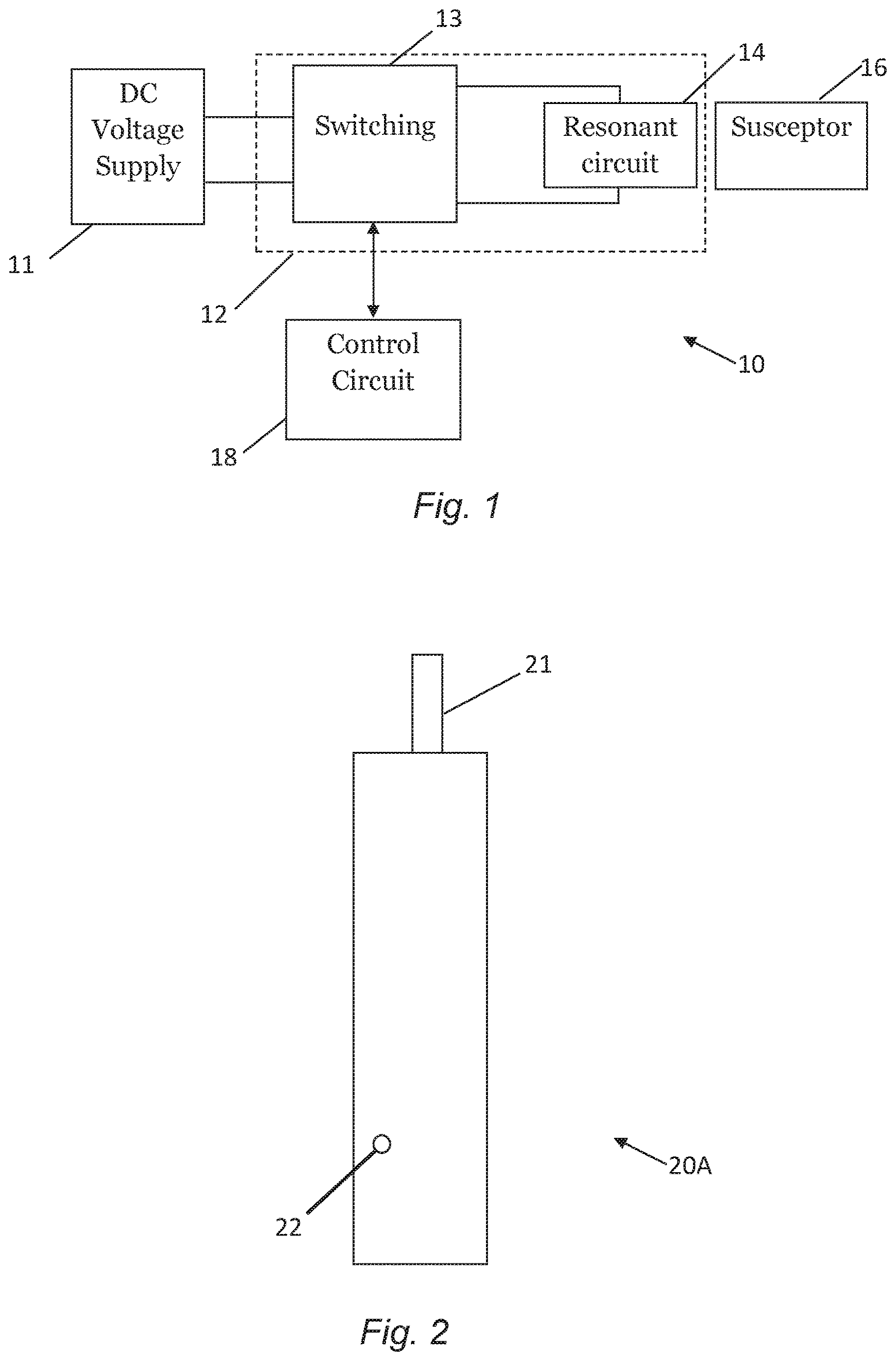 Patent US12613145 — Temperature estimation of a susceptor of an aerosol generating device — Figure 1