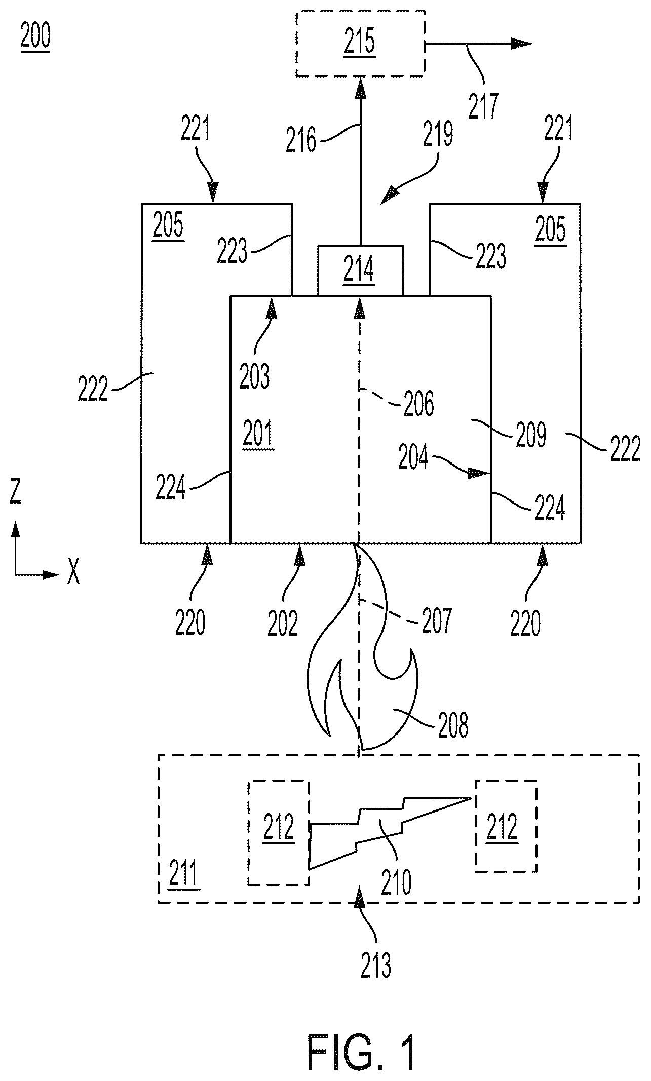 Patent US12613148 — High energy arc-compatible thermal capacitance sensor and measuring heat flux and incident energy of a high energy arc event — Figure 1