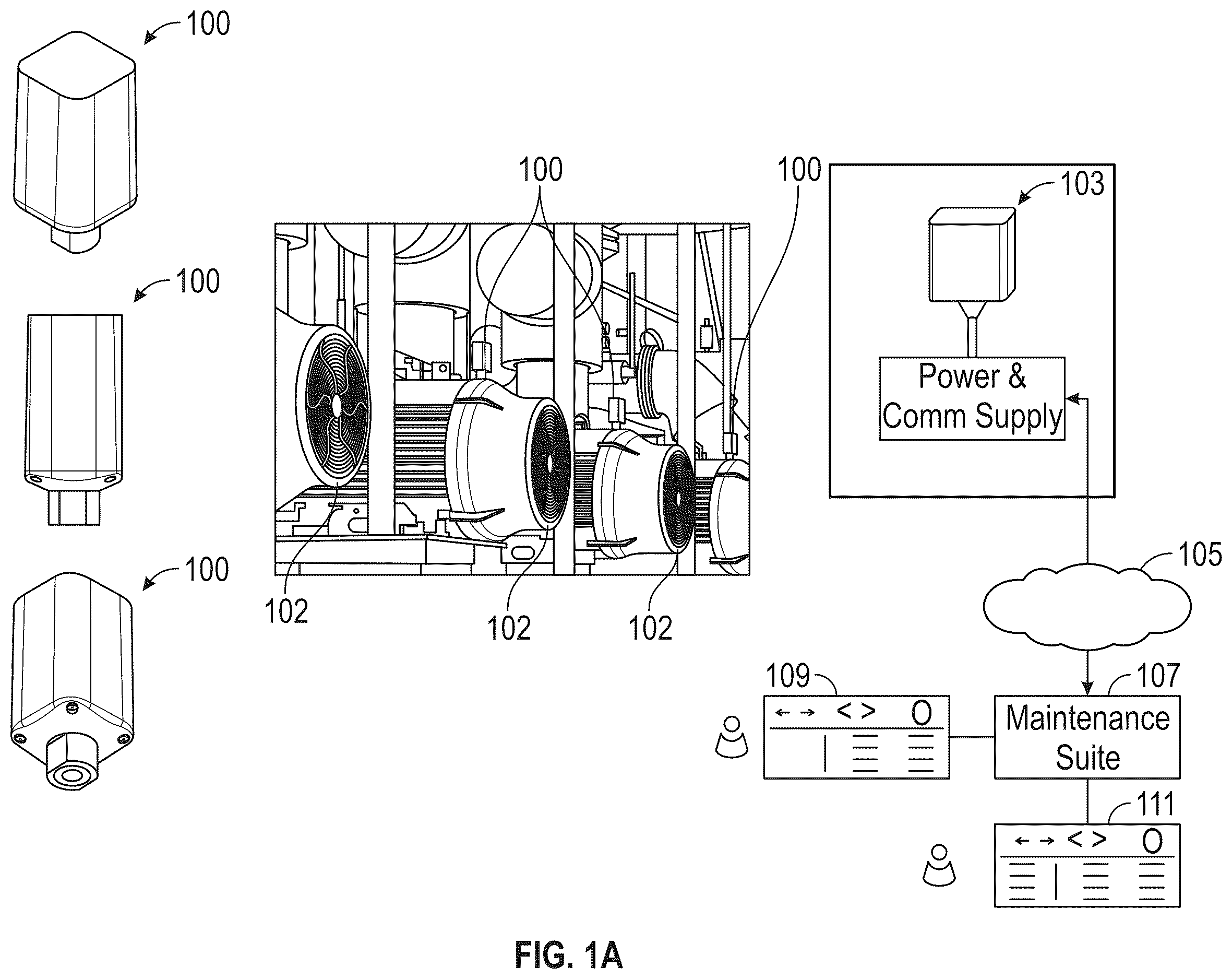 Patent US12613164 — Post-operative longitudinal failure analysis using obtained sensor data of a physical machine — Figure 1