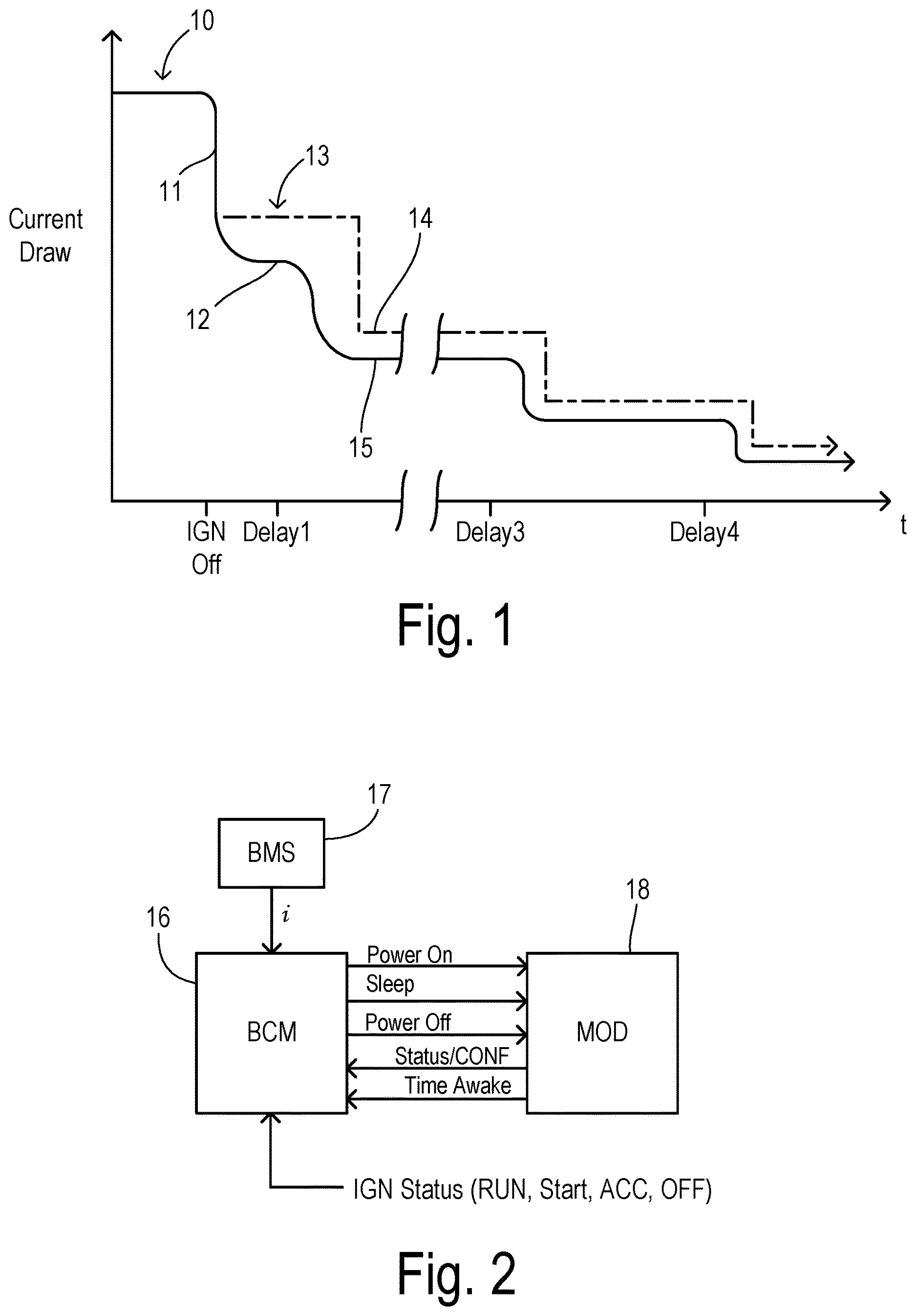 Patent US12613266 Figure 1 – Vehicle key-off load monitoring