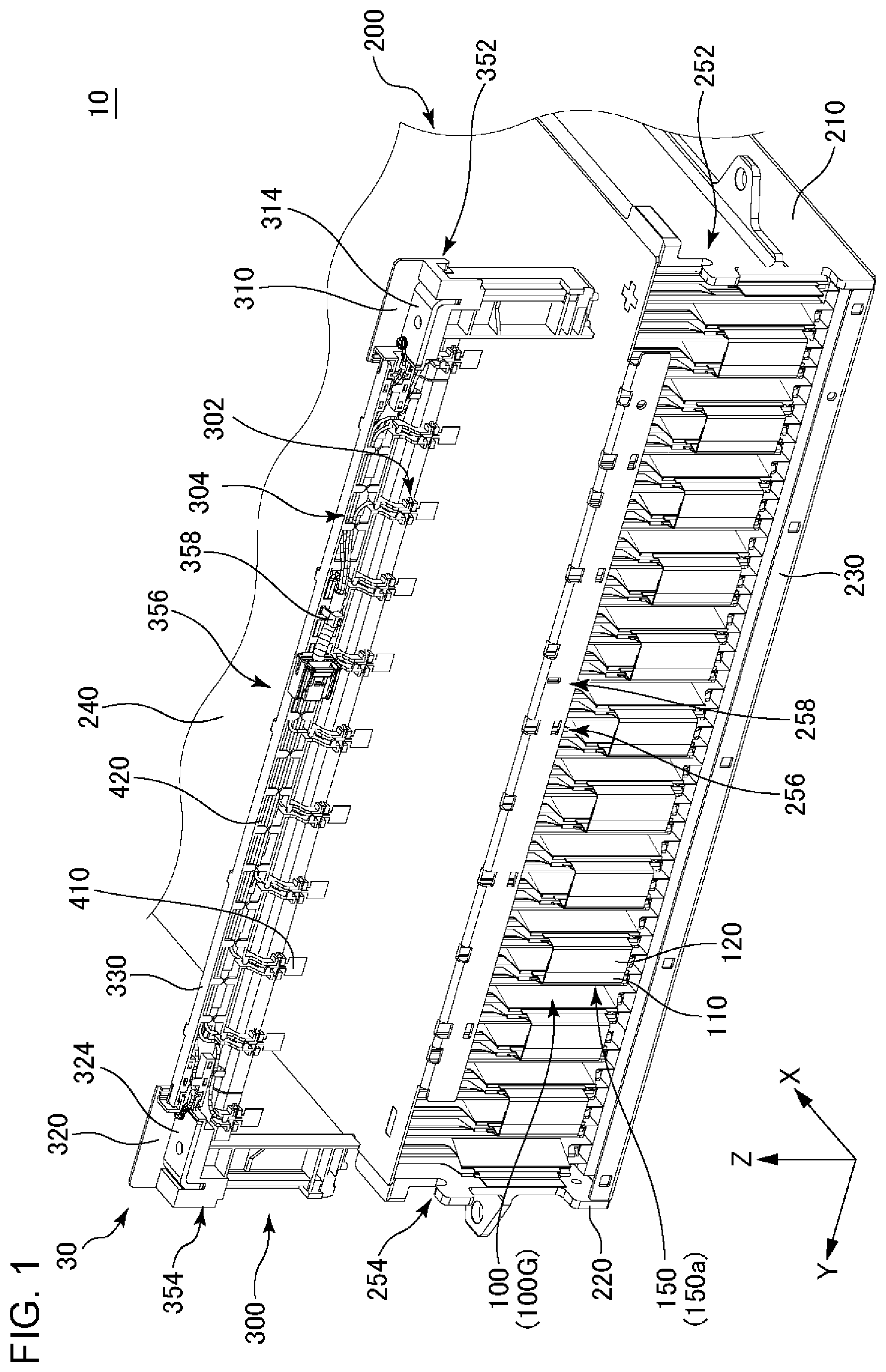 Patent US12613288 — Voltage detection device and battery module — Figure 1
