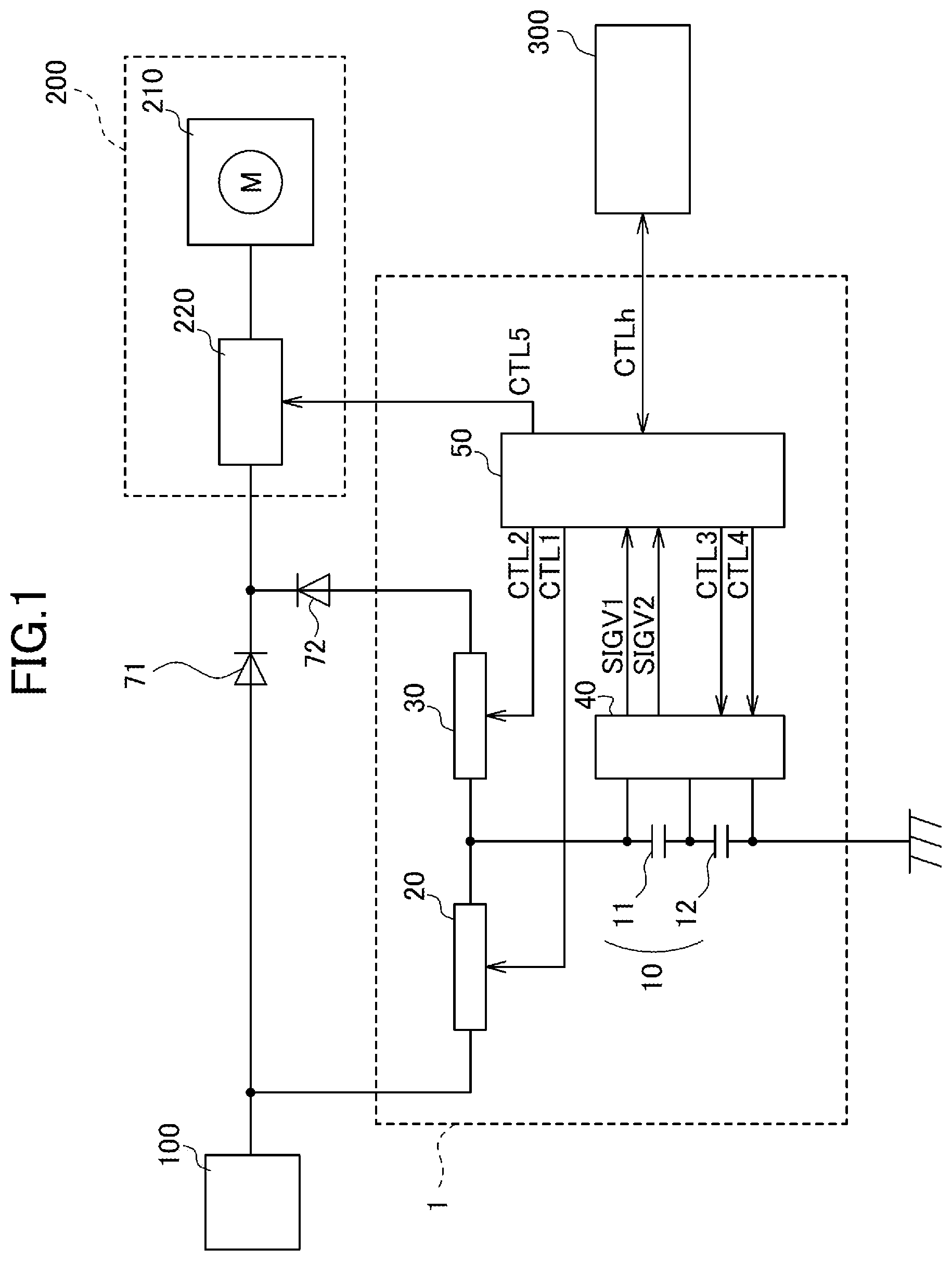 Patent US12613292 — Power supply device, and control method for power supply device — Figure 1