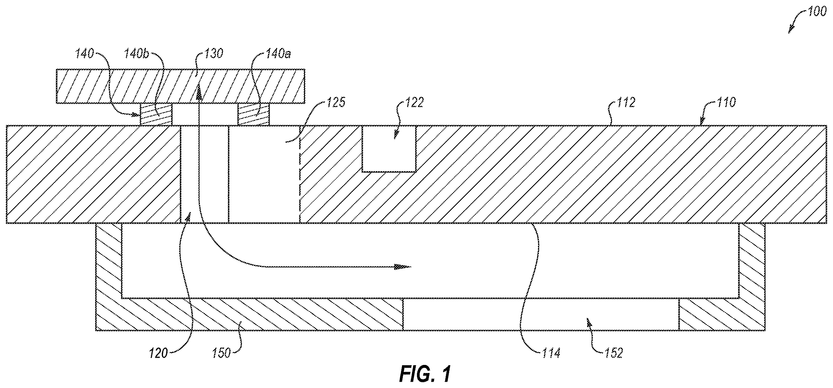 Patent US12613334 — Integrated circuit to waveguide transitional structures and related sensor assemblies — Figure 1