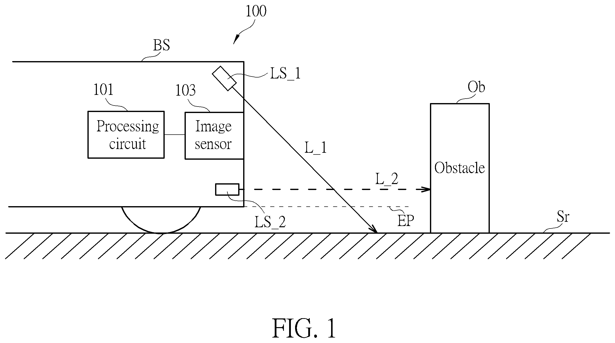 Patent US12613338 — Non-solid material detection method, non-solid material detection device, distance computing device, distance computing method — Figure 1