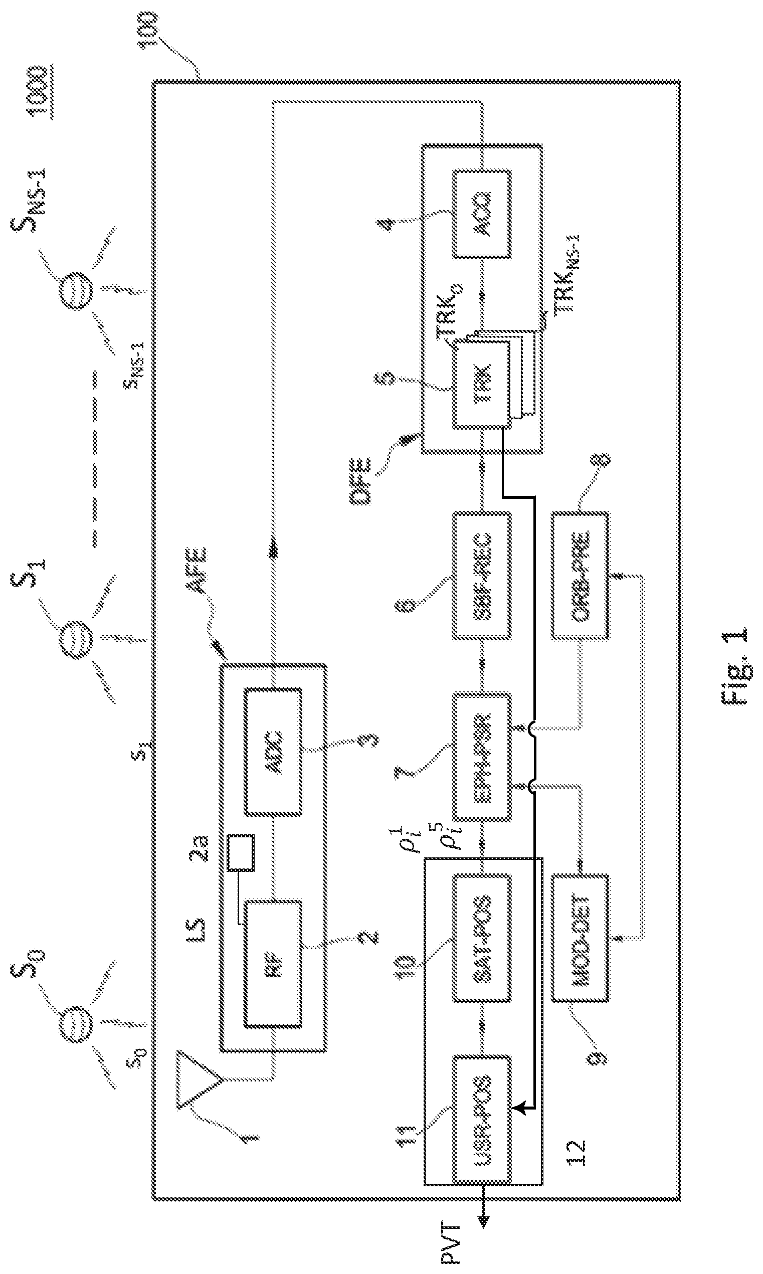 Patent US12613344 — Method for performing a correction of an ionospheric error affecting pseudo-range measurements in a GNSS receiver, corresponding receiver apparatus and computer program product — Figure 1