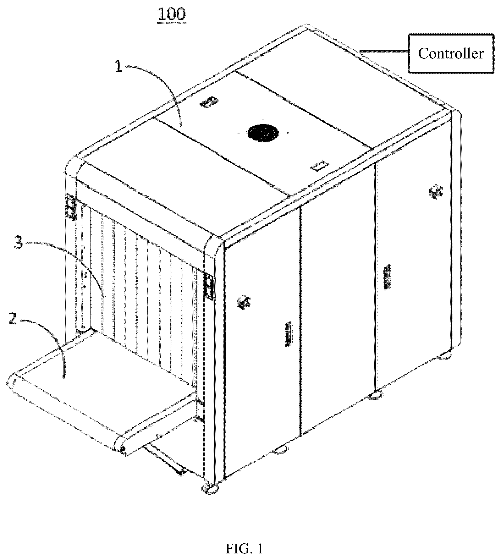 Patent US12613356 Figure 1 – Radiographic inspection device and method of inspecting object