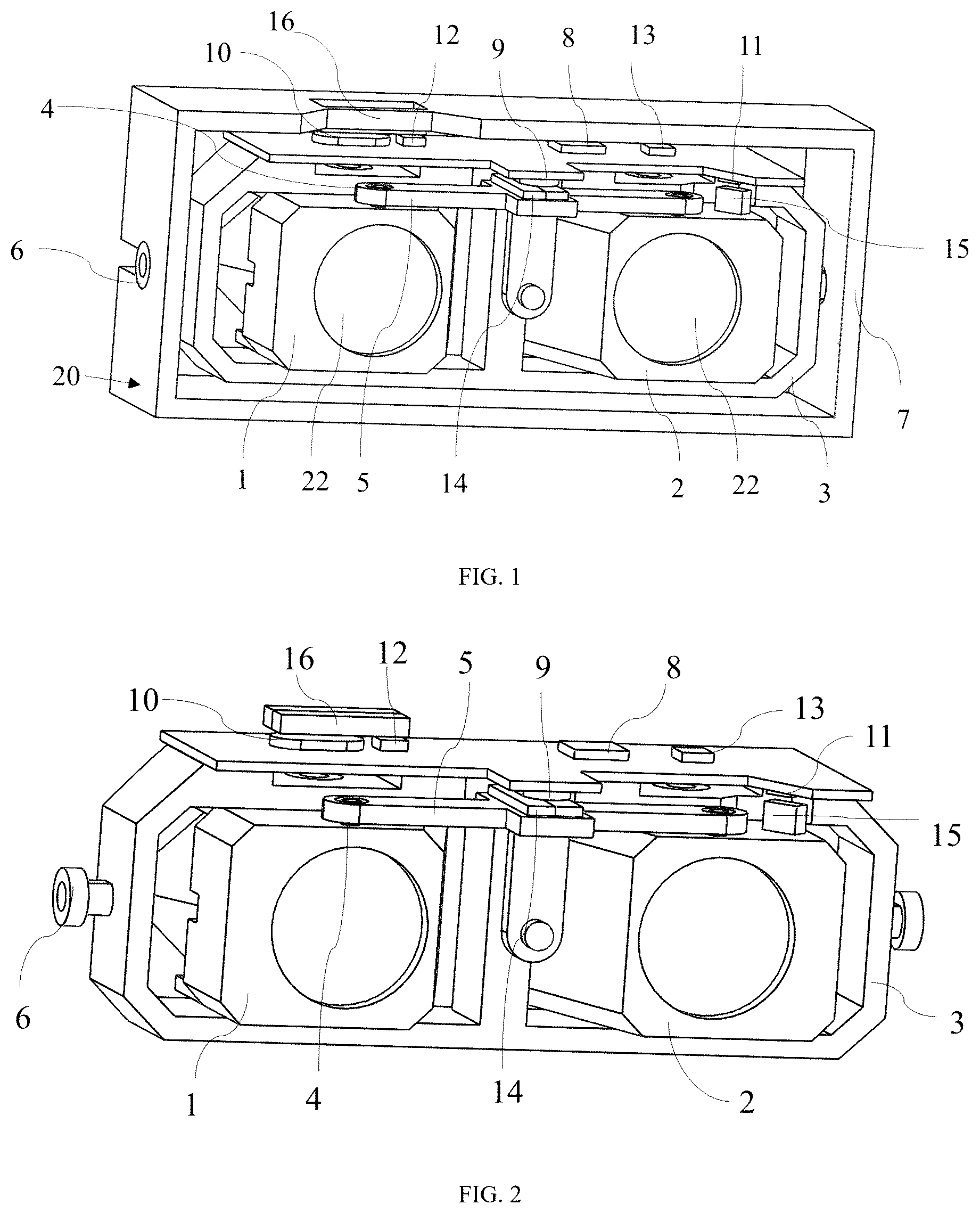 Patent US12613405 — Parallel-driven binocular anti-shake assembly — Figure 1