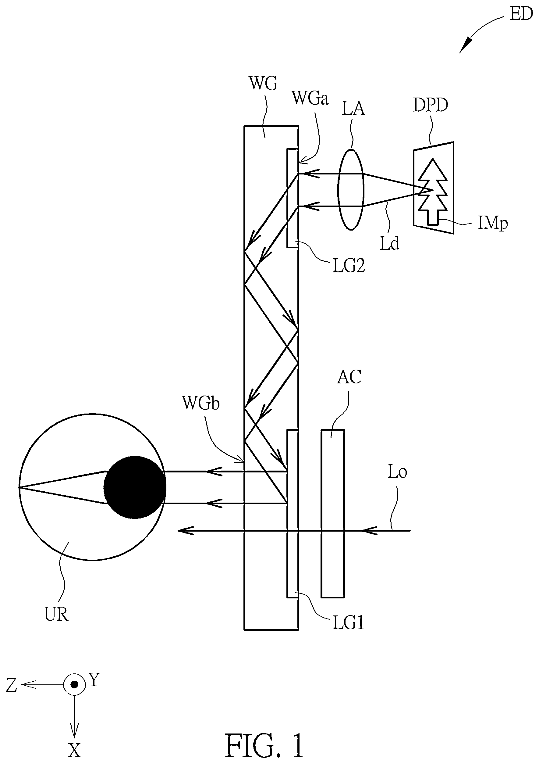 Patent US12613421 — Electronic device and augmented reality electronic device — Figure 1