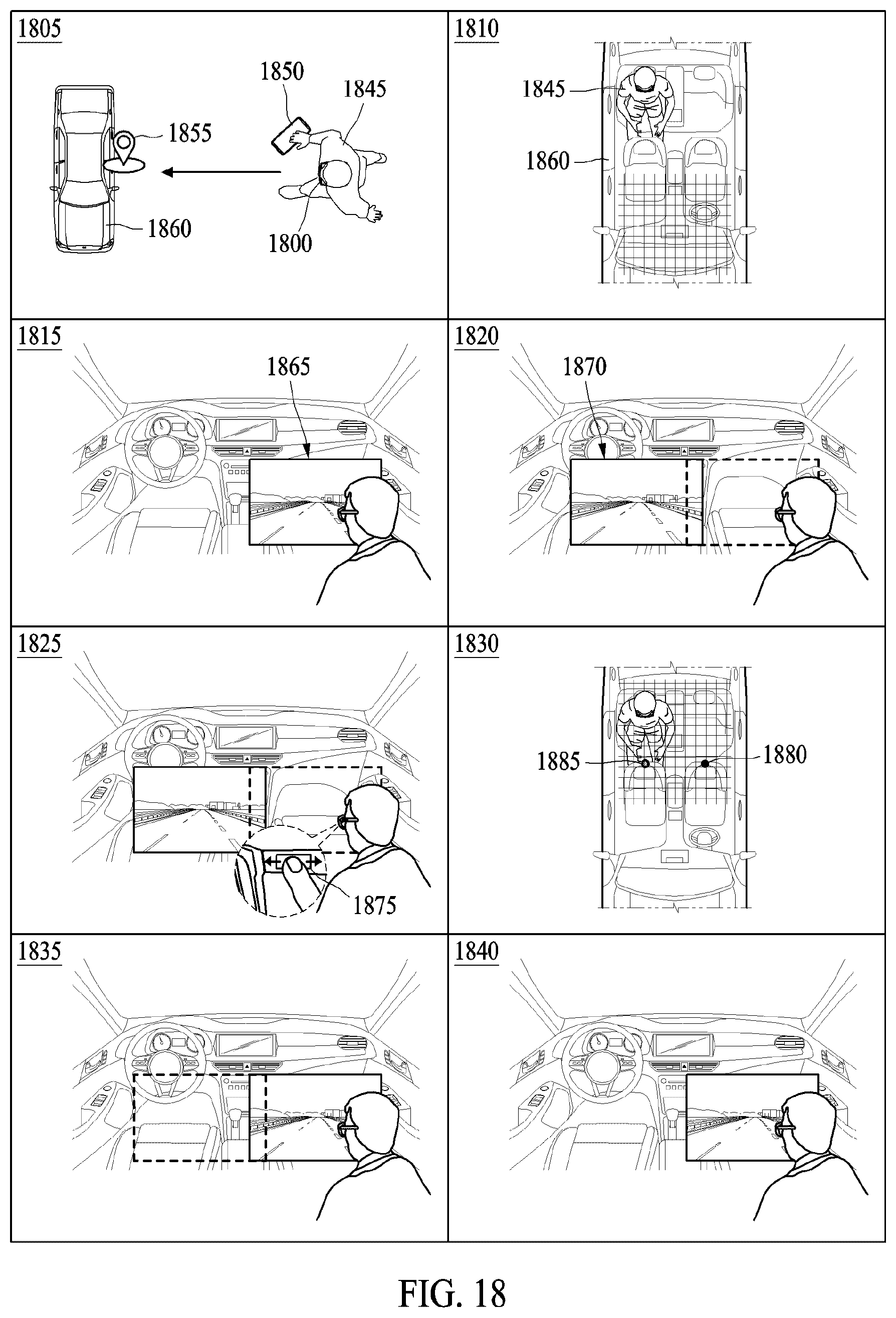 Patent US12613422 Figure 18 – Method for providing augmented reality content in vehicle, and wearable device and electronic device performing the same