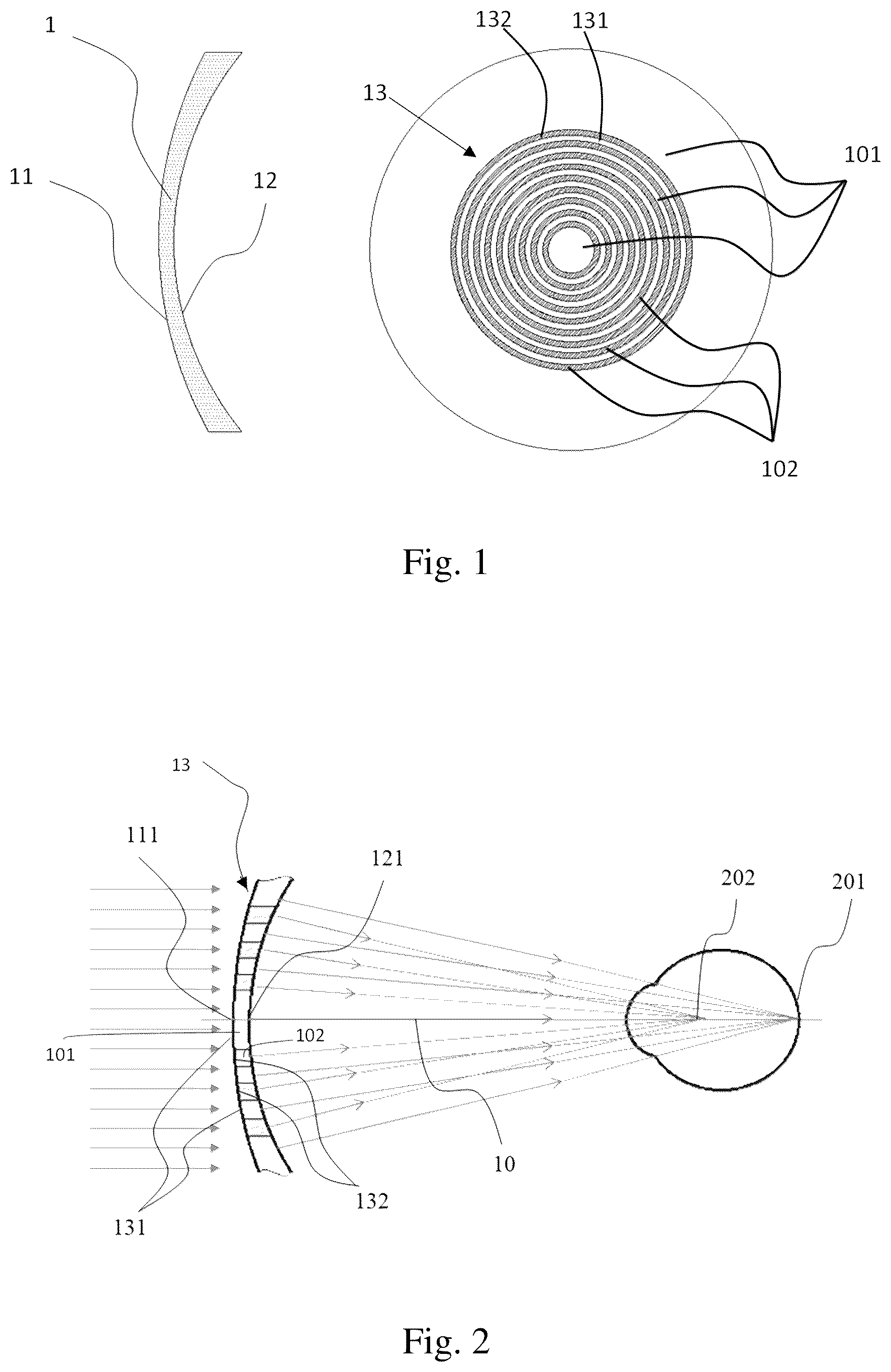 Patent US12613432 Figure 1 – Ring focus spectacle lens for controlling myopia progression, and manufacturing method therefor