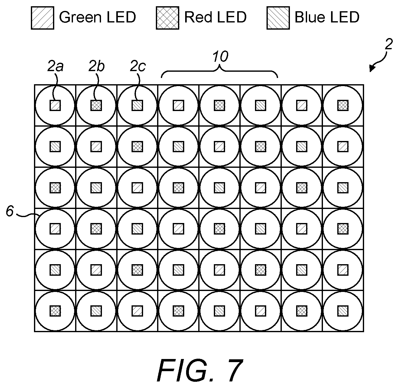Patent US12613458 Figure 8 – LED illuminated projector