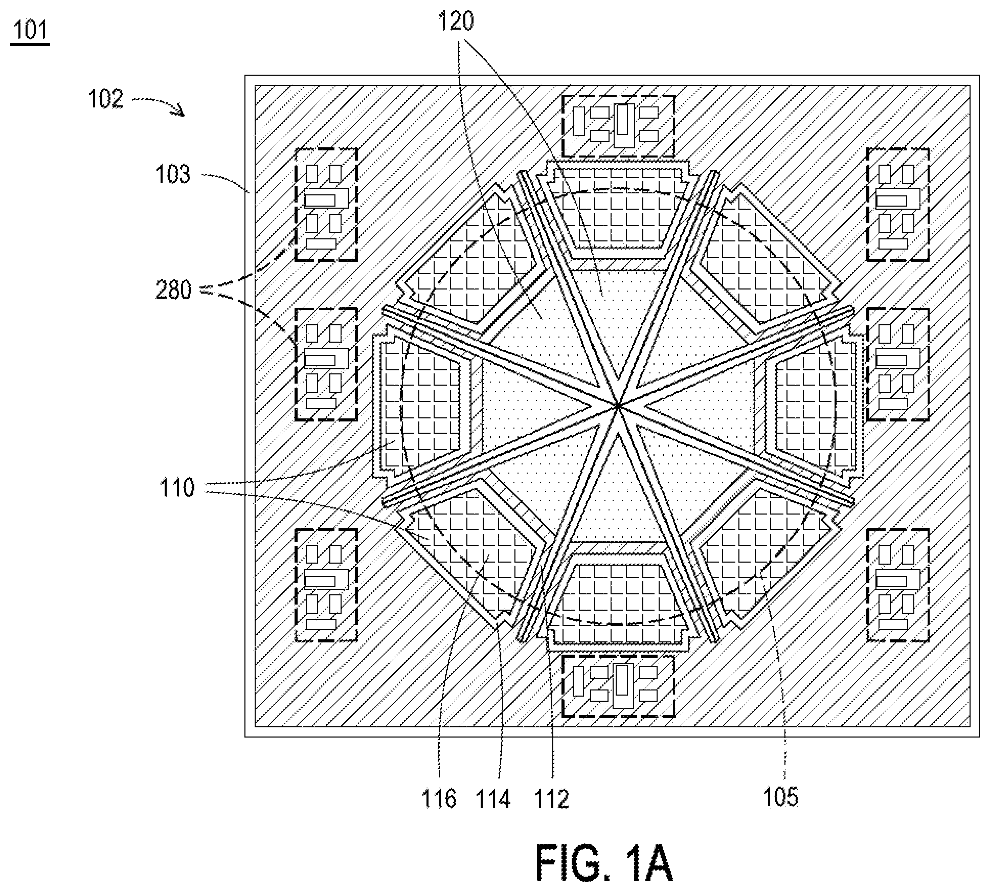 Patent US12613475 Figure 1 – Leveling system for cantilever calibration
