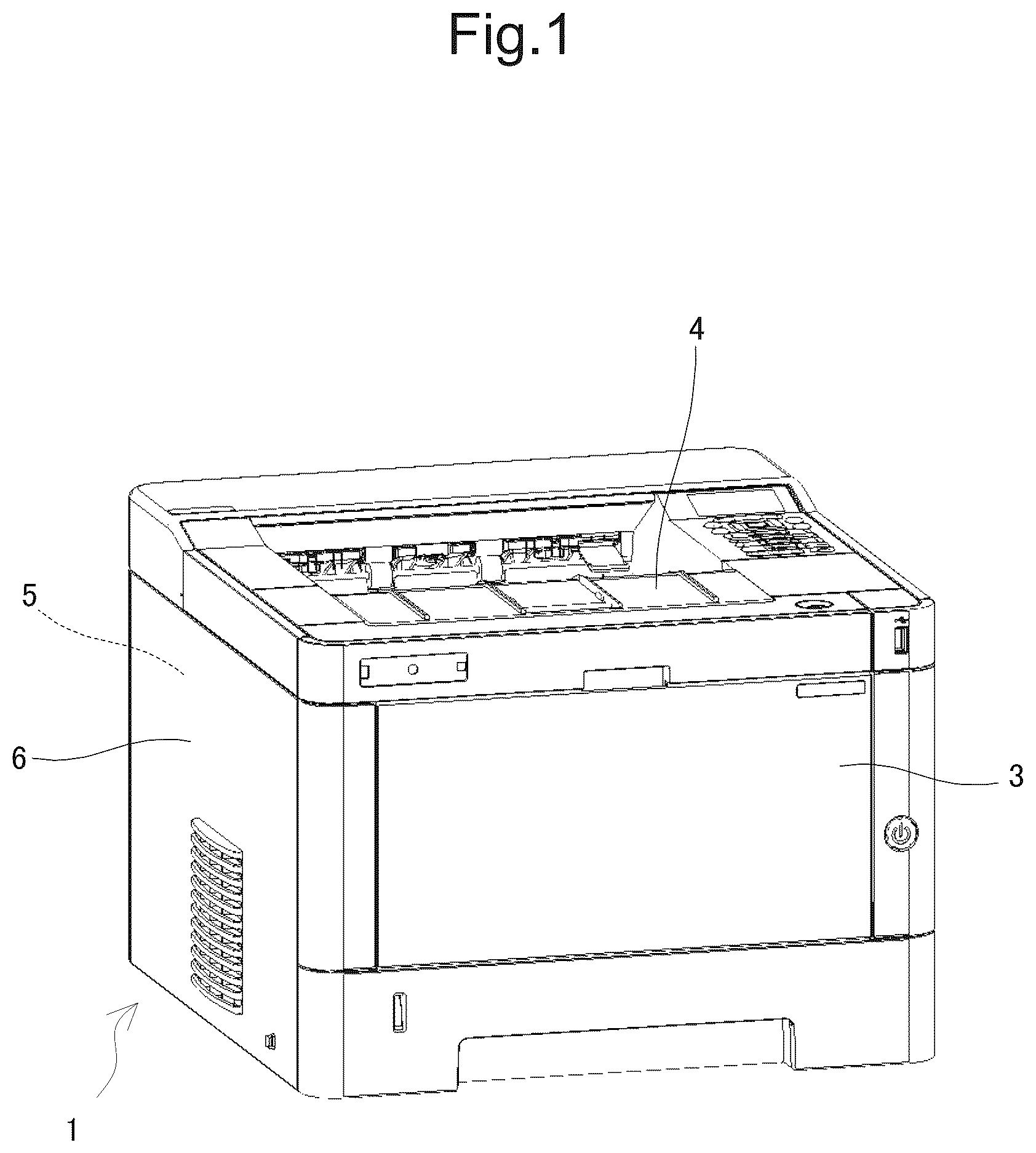 Patent US12613485 — Image forming apparatus capable of shifting fixing unit vertically upward in conjunction with behavior of switching state of fixing member and pressing member — Figure 1