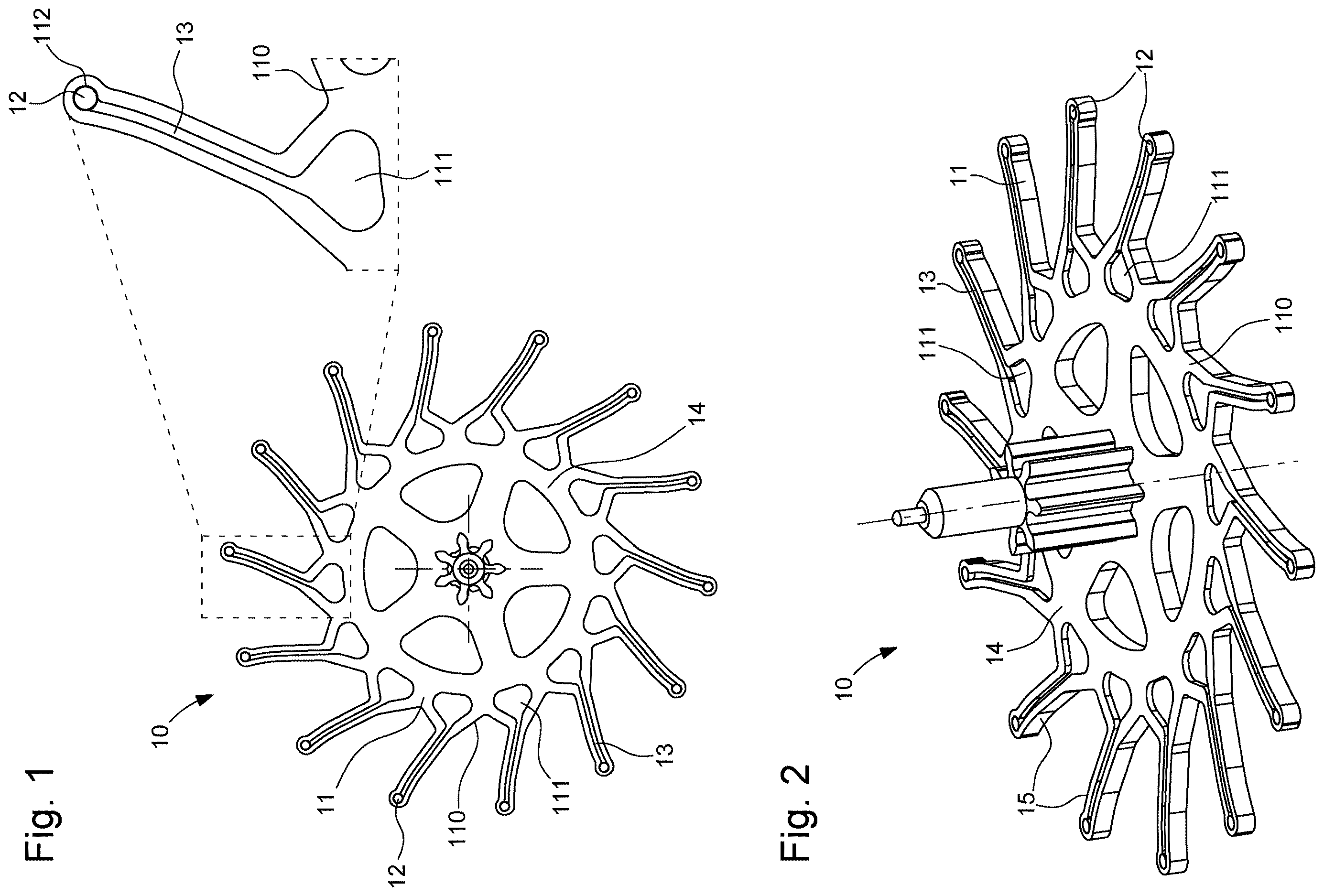 Patent US12613495 — Horological component resulting from the assembly of two parts and method for manufacturing said component — Figure 1