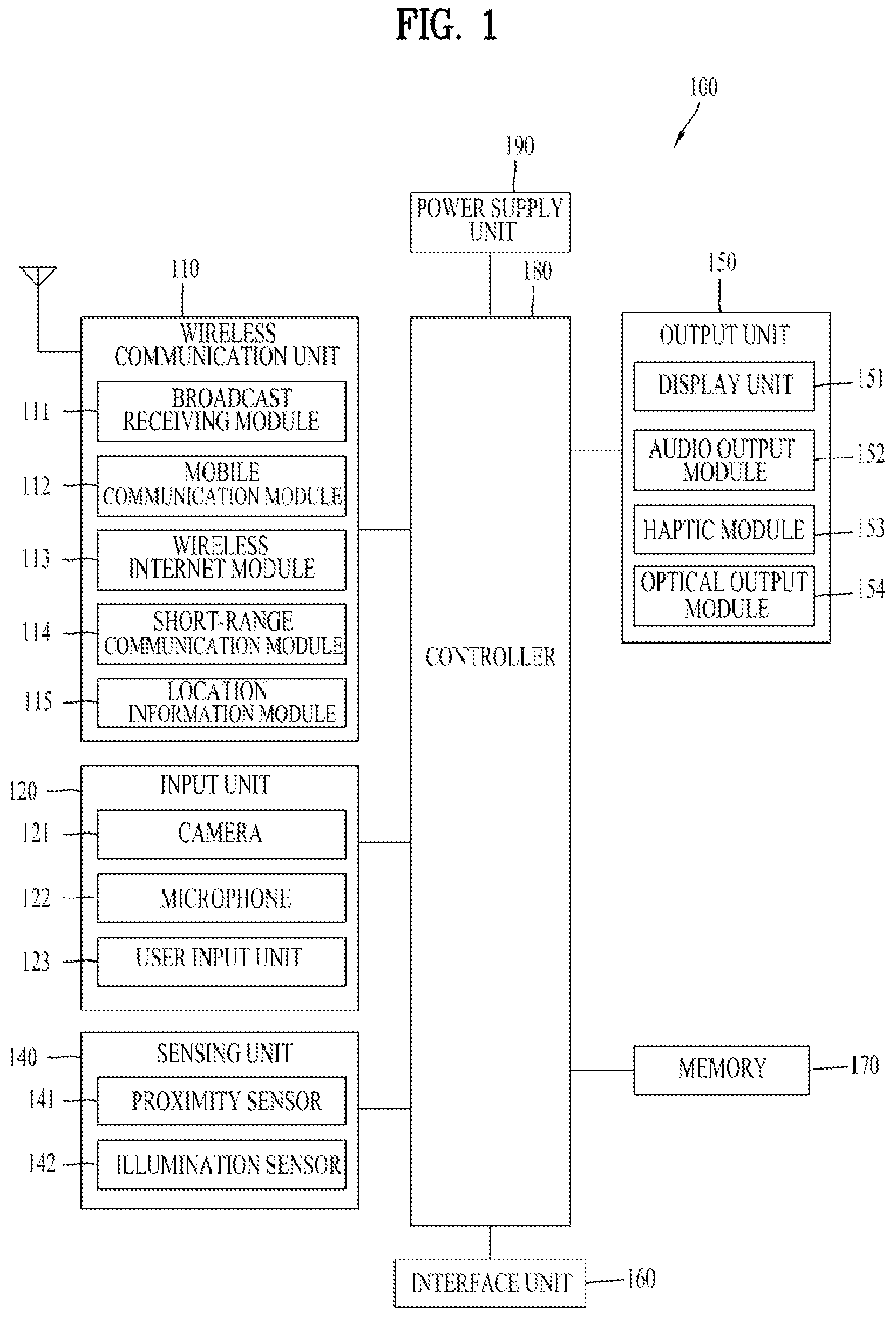 Patent US12613554 Figure 1 – Extendable mobile terminal having flexible display unit