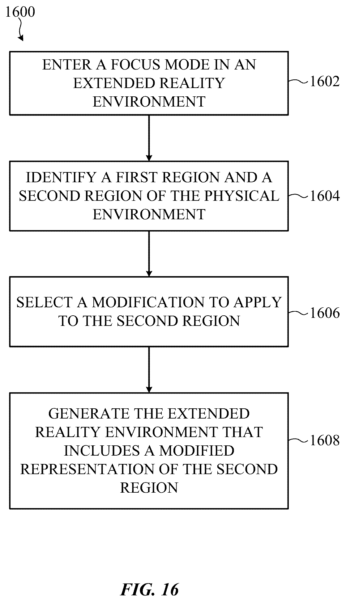 Patent US12613570 Figure 18 – Dynamically adjustable distraction reduction in extended reality environments